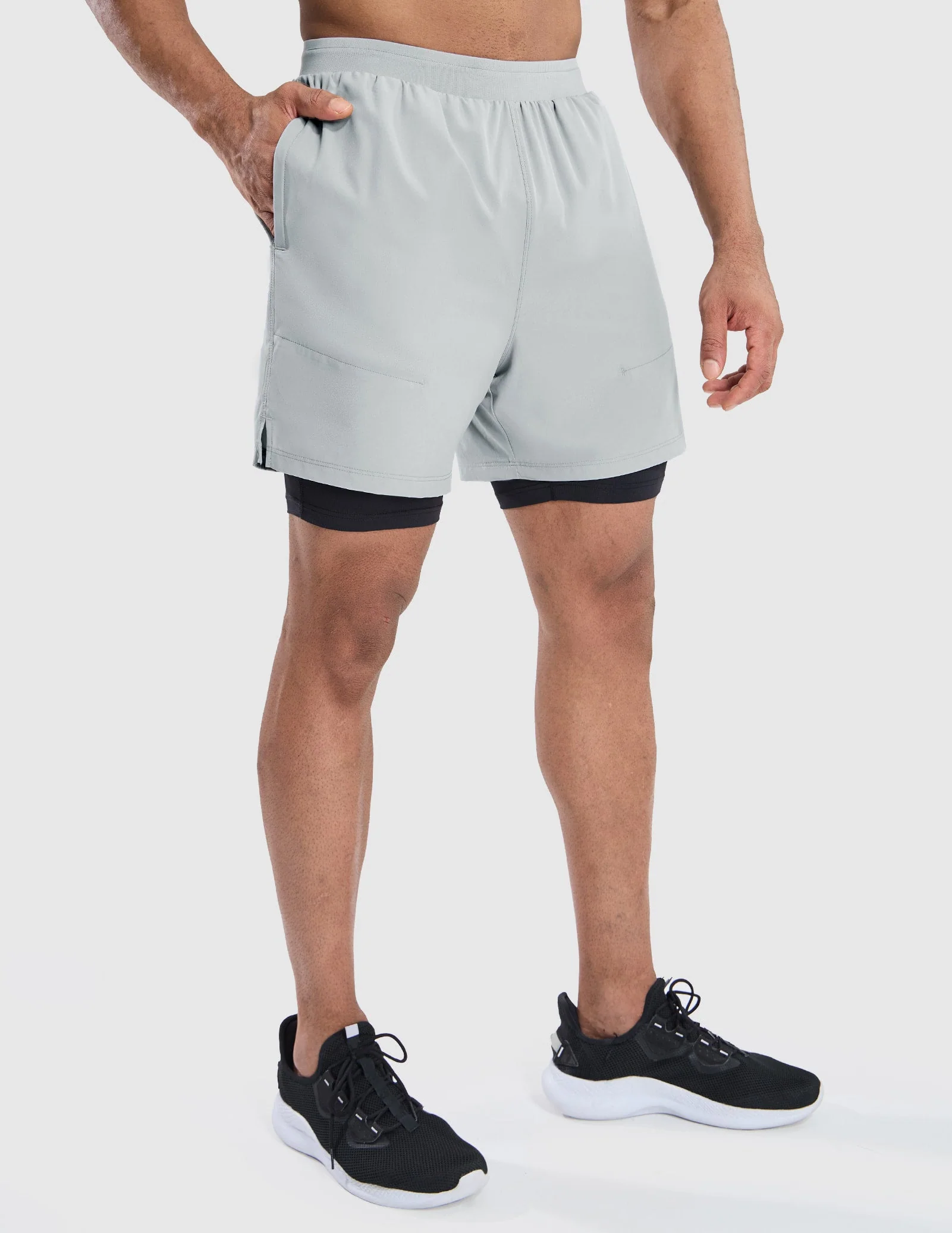 Men's 2 in 1 Running Shorts 5" - Image 79