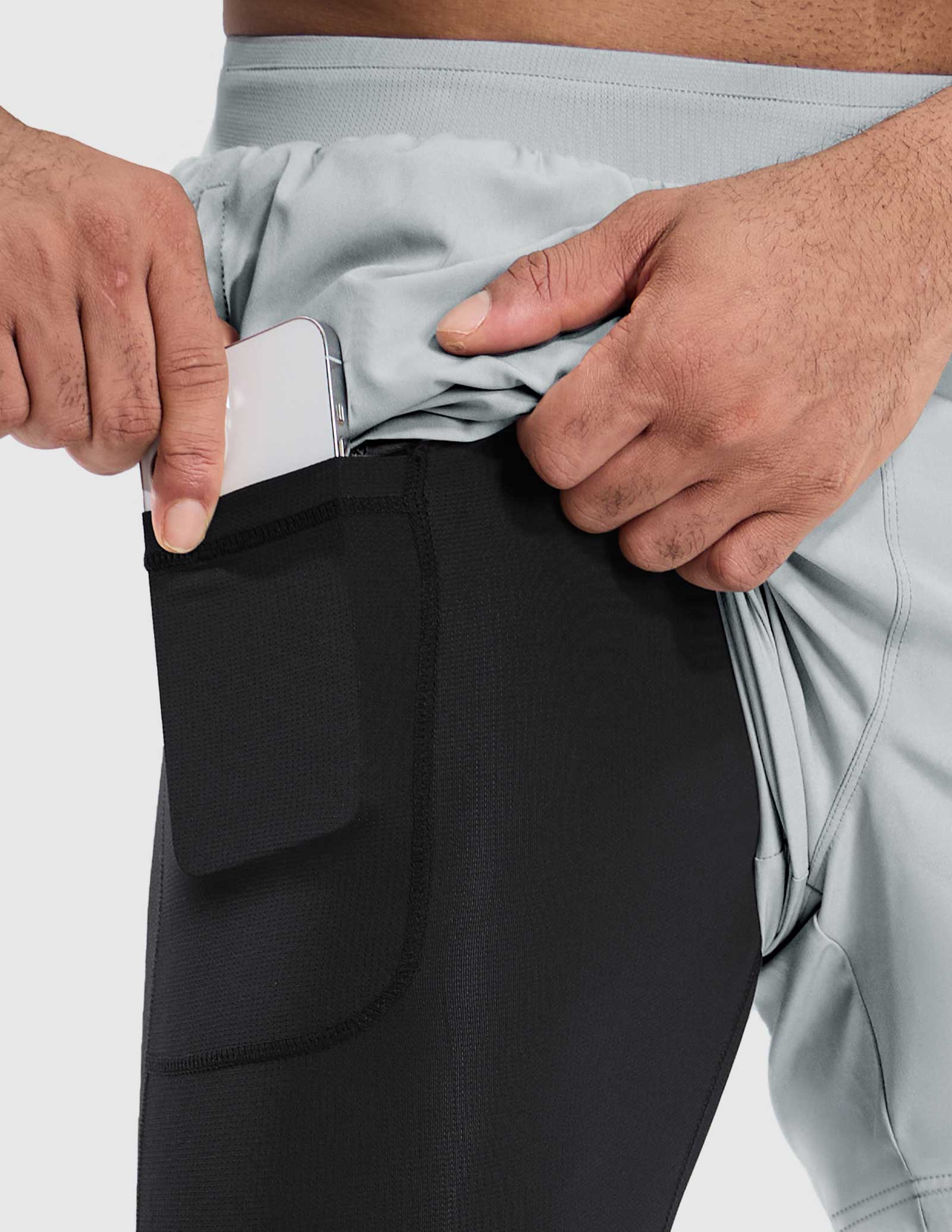 Men's 2 in 1 Running Shorts 5" - Image 82