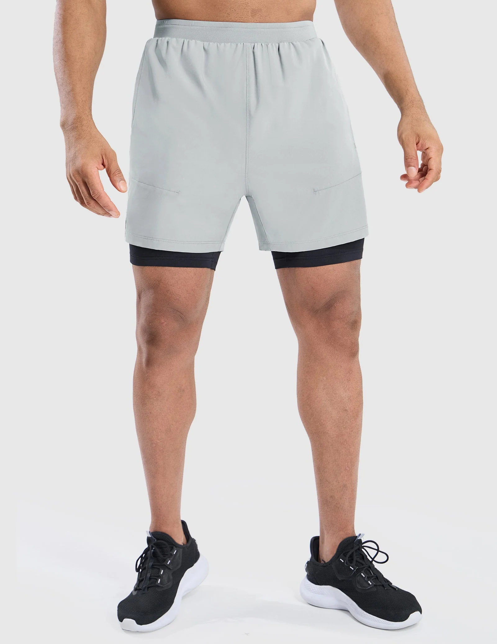 Men's 2 in 1 Running Shorts 5" - Image 84