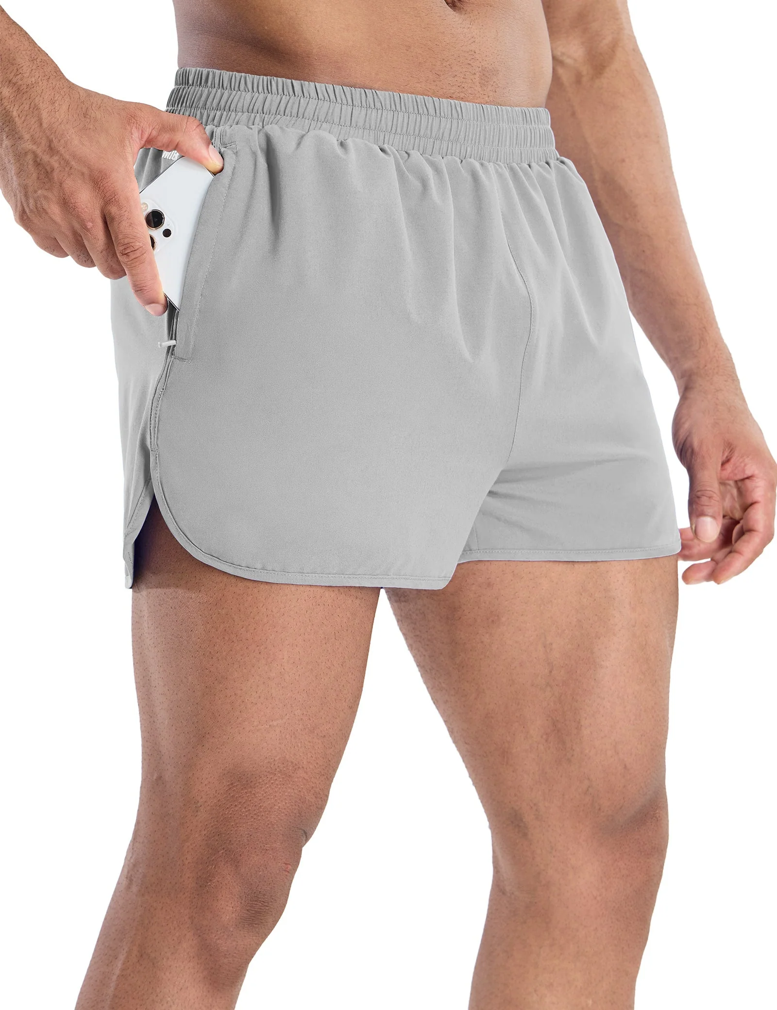 Men's PaceLite Split Shorts W/Brief 3" - Image 14