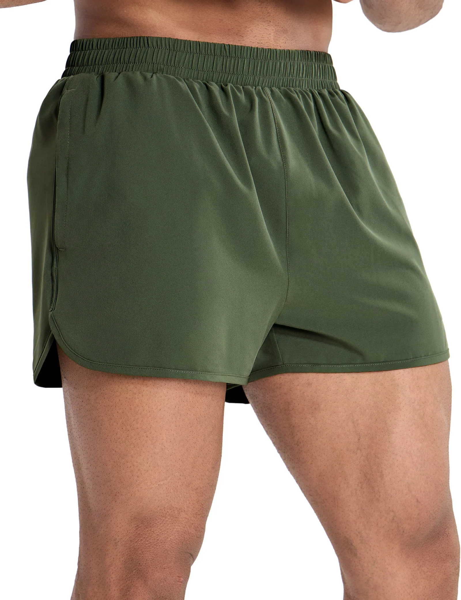 Men's PaceLite Split Shorts W/Brief 3" - Image 6