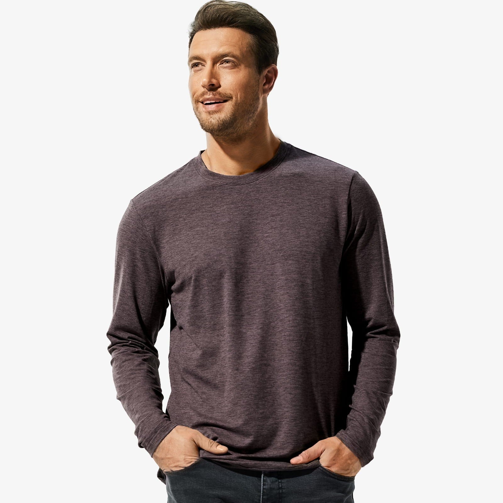 Men’s X-Sofort® Buttery Soft Long Sleeve Athletic Crew Neck Tee - Image 15