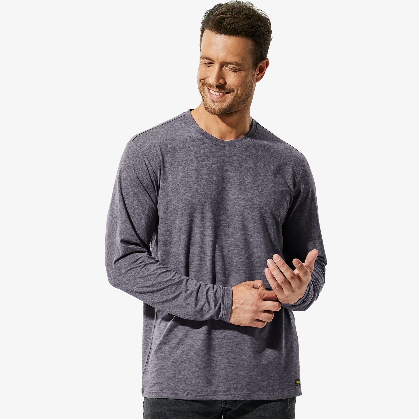 Men’s X-Sofort® Buttery Soft Long Sleeve Athletic Crew Neck Tee - Image 16