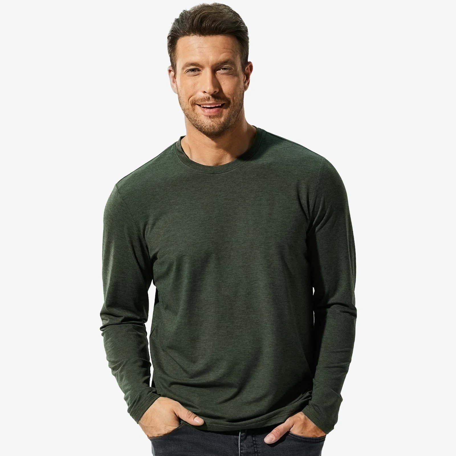 Men’s X-Sofort® Buttery Soft Long Sleeve Athletic Crew Neck Tee - Image 17