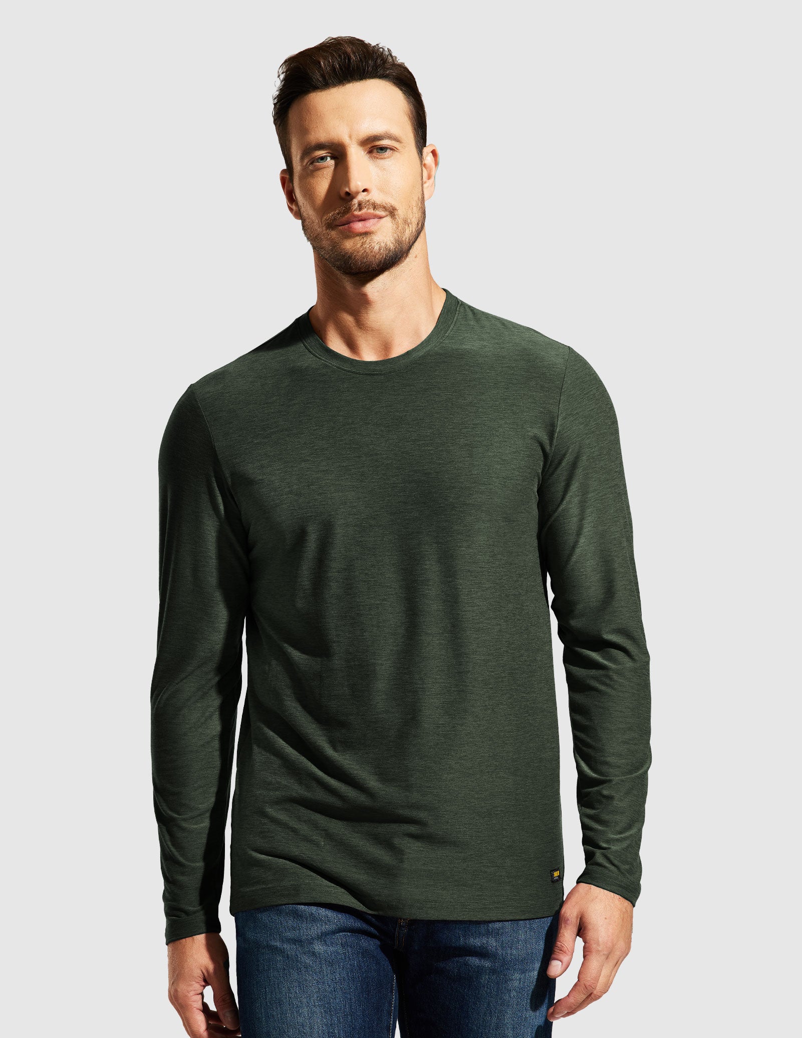 Men’s X-Sofort® Buttery Soft Long Sleeve Athletic Crew Neck Tee - Image 36