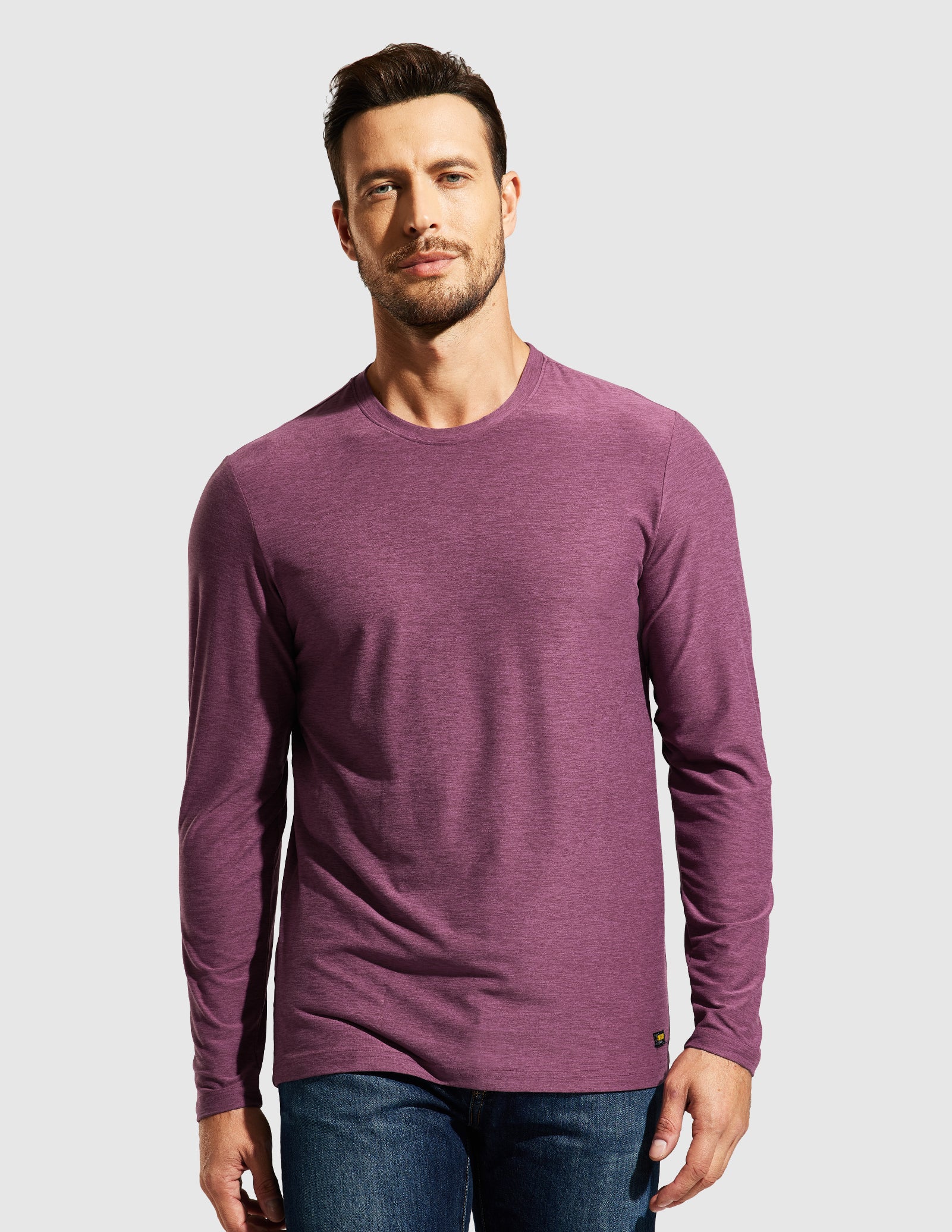 Men’s X-Sofort® Buttery Soft Long Sleeve Athletic Crew Neck Tee - Image 42