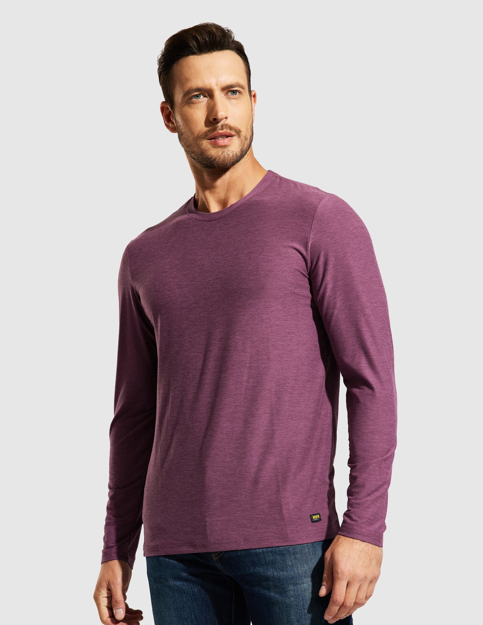 Men’s X-Sofort® Buttery Soft Long Sleeve Athletic Crew Neck Tee - Image 43