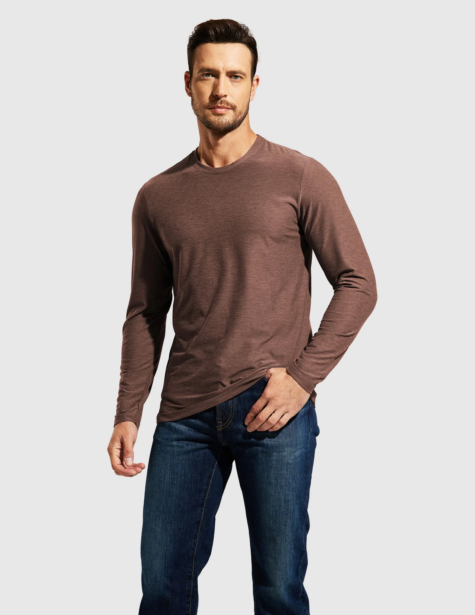 Men’s X-Sofort® Buttery Soft Long Sleeve Athletic Crew Neck Tee - Image 49