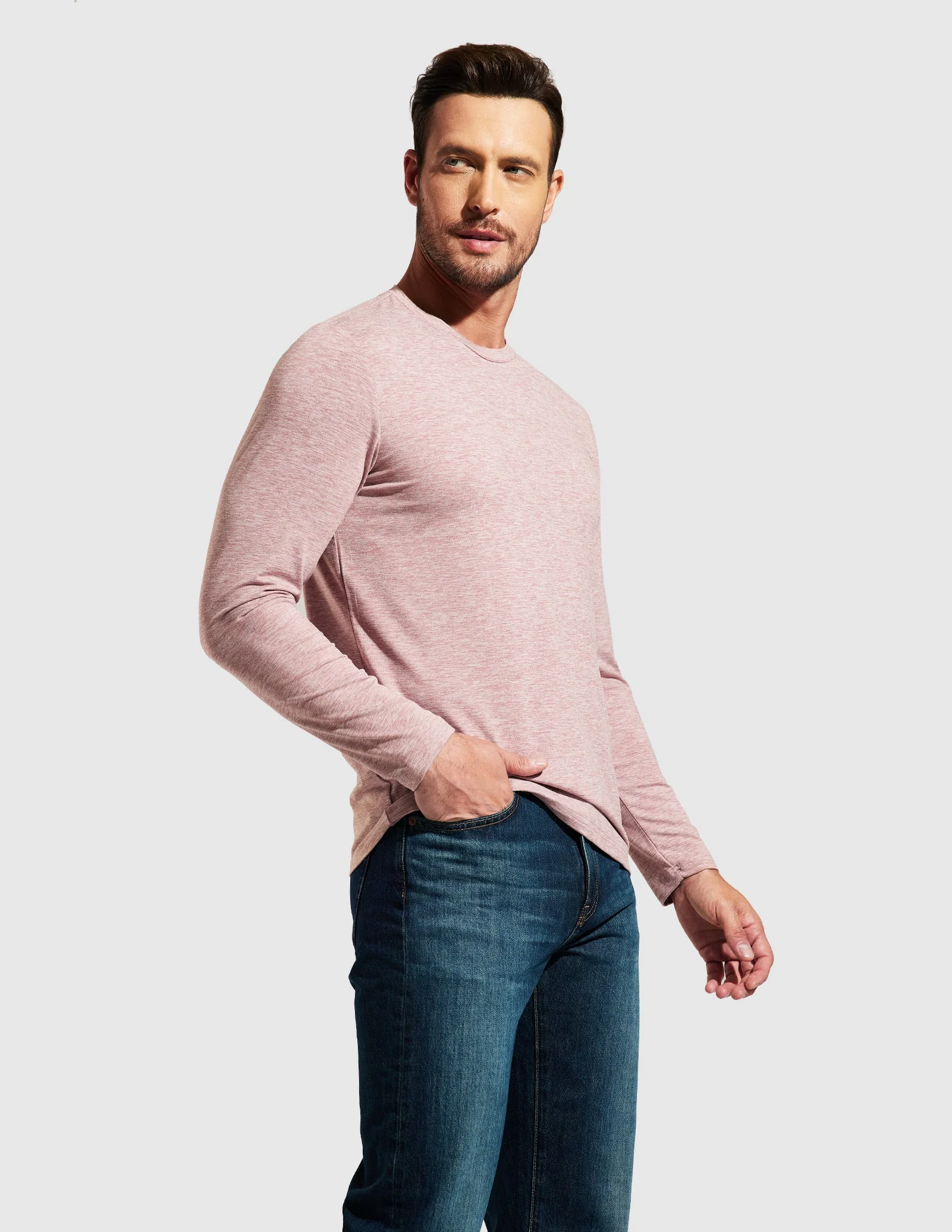 Men’s X-Sofort® Buttery Soft Long Sleeve Athletic Crew Neck Tee - Image 63
