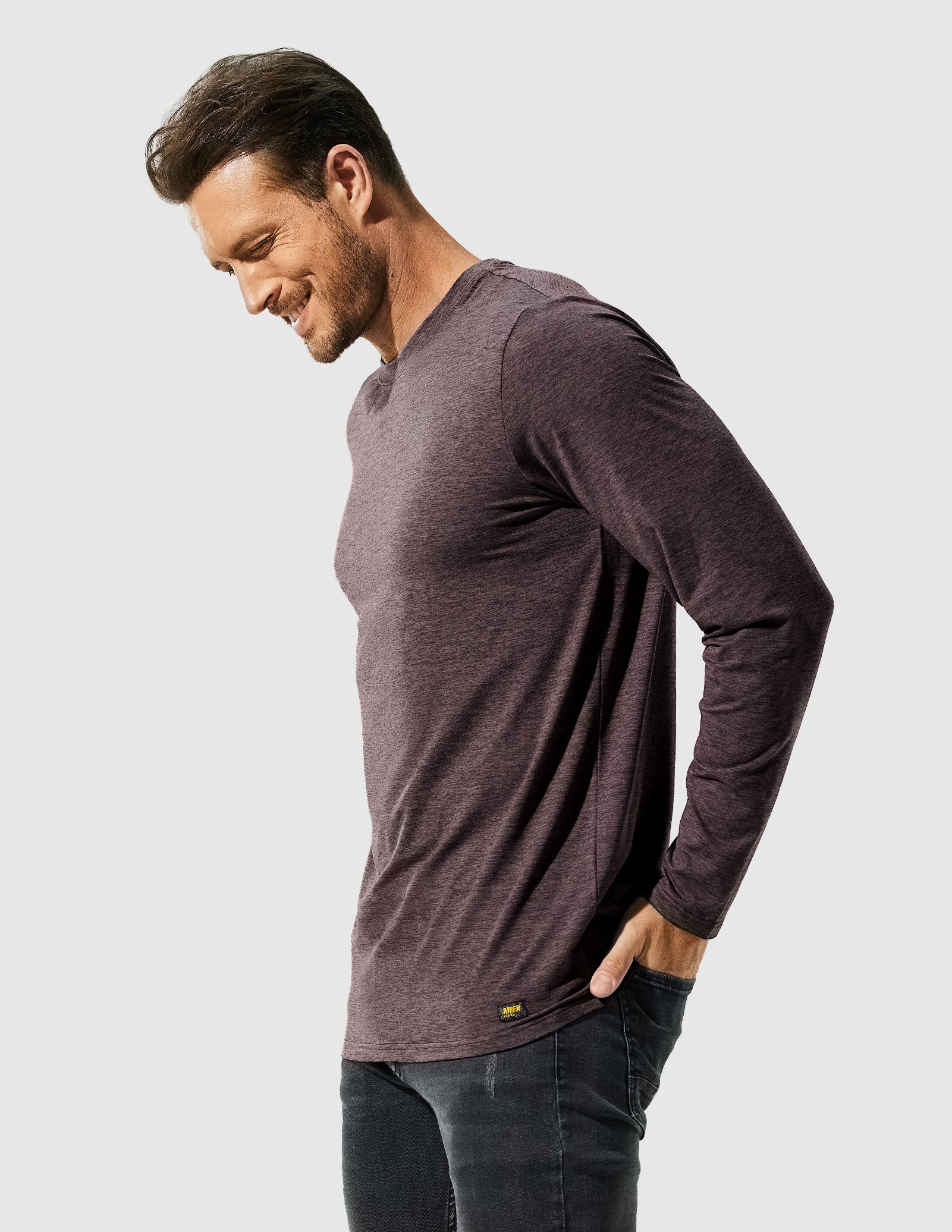 Men’s X-Sofort® Buttery Soft Long Sleeve Athletic Crew Neck Tee - Image 70