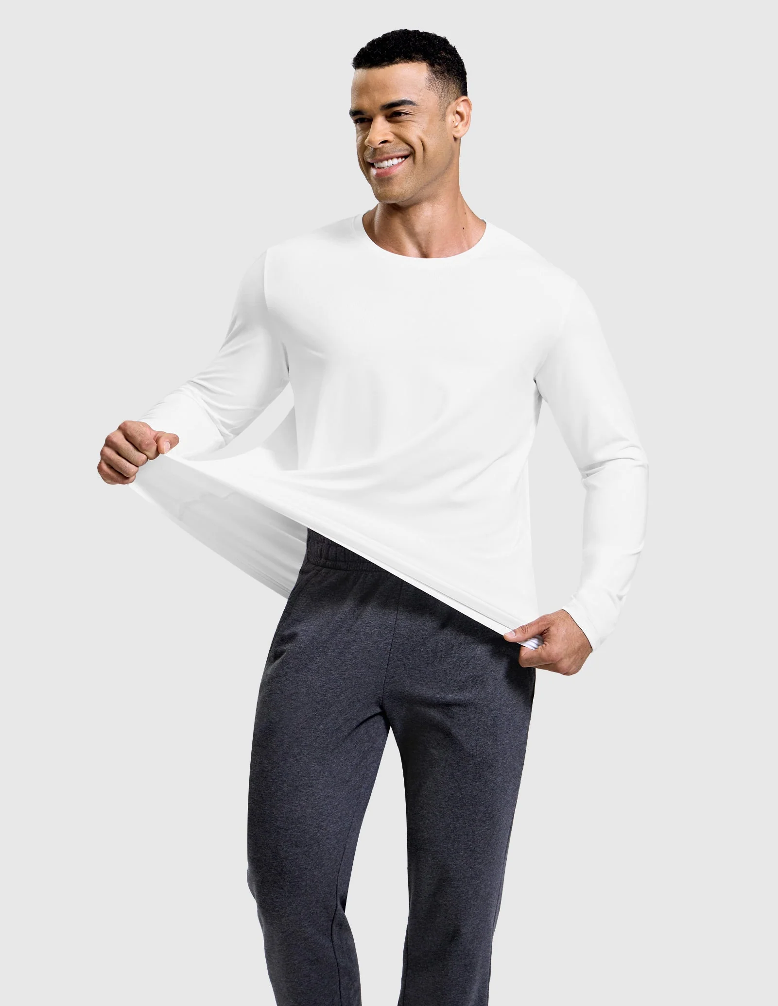 Men’s X-Sofort® Buttery Soft Long Sleeve Athletic Crew Neck Tee - Image 81