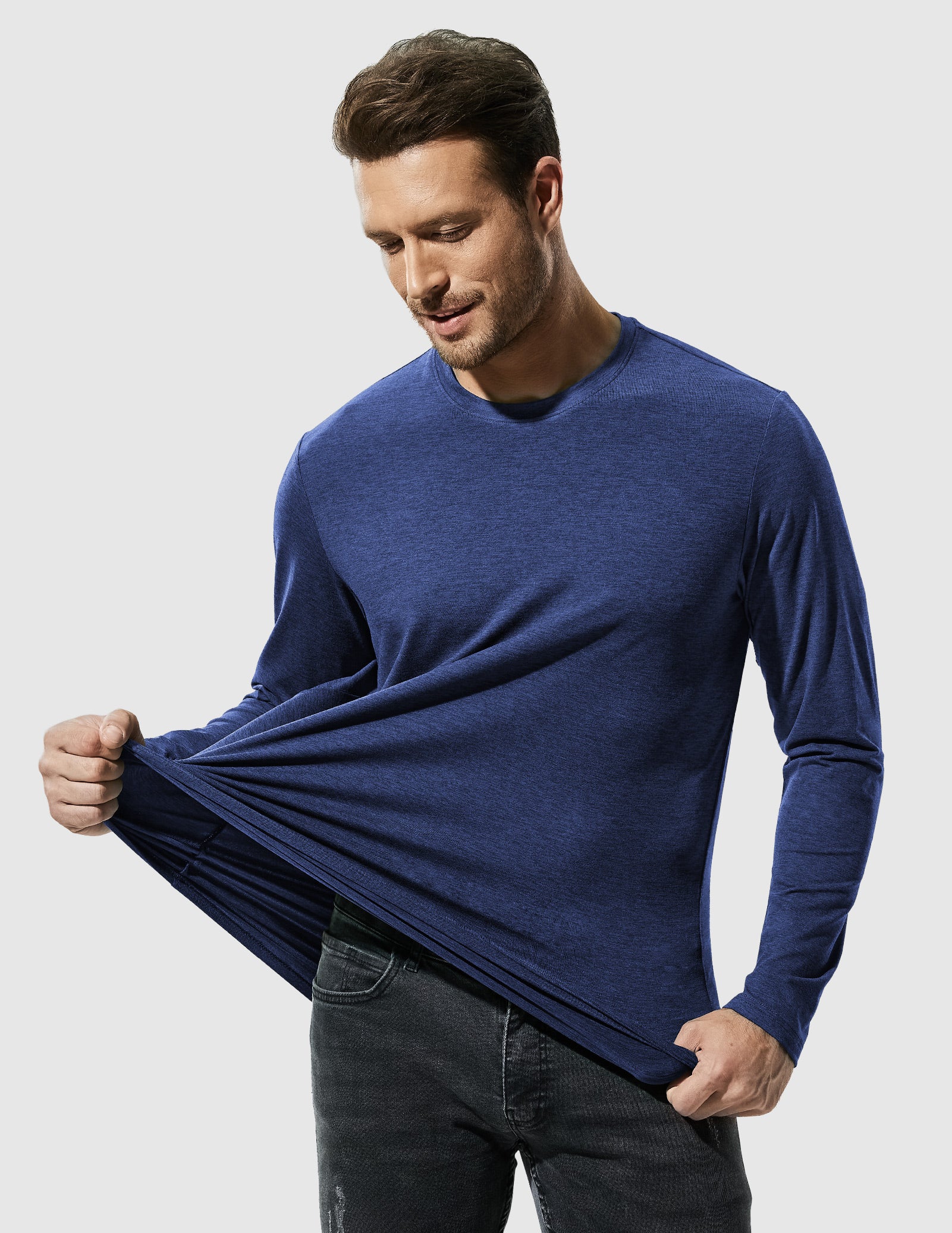 Men’s X-Sofort® Buttery Soft Long Sleeve Athletic Crew Neck Tee - Image 92