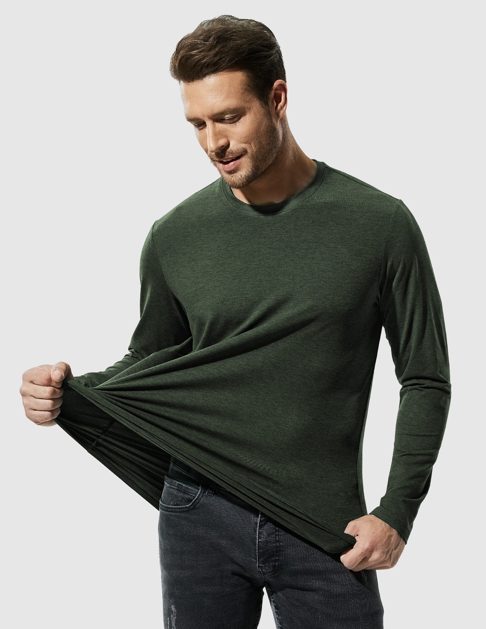 Men’s X-Sofort® Buttery Soft Long Sleeve Athletic Crew Neck Tee - Image 95