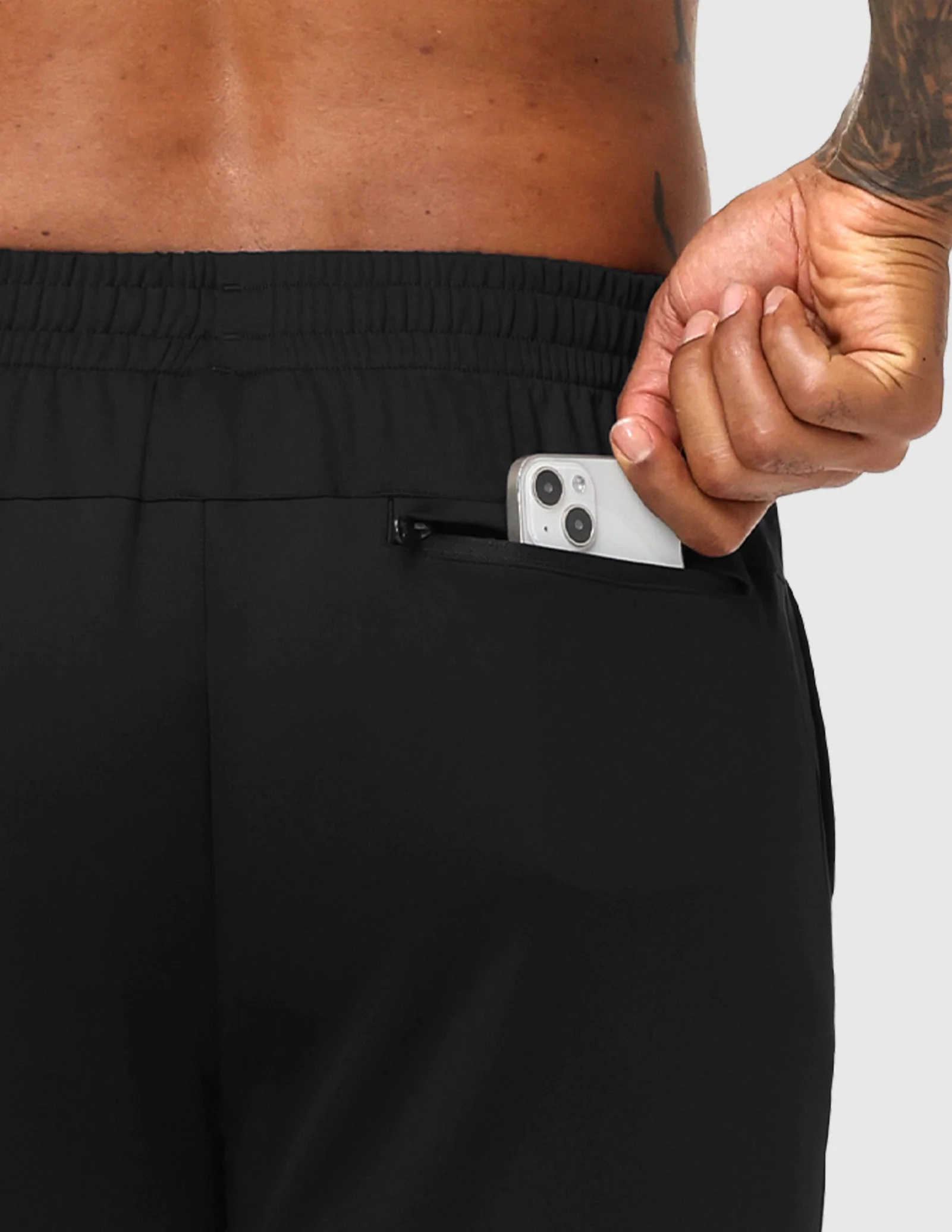 Men's Athletic Sweatpants with 3 Zipper Pockets – Lightweight Track Pants - Image 13