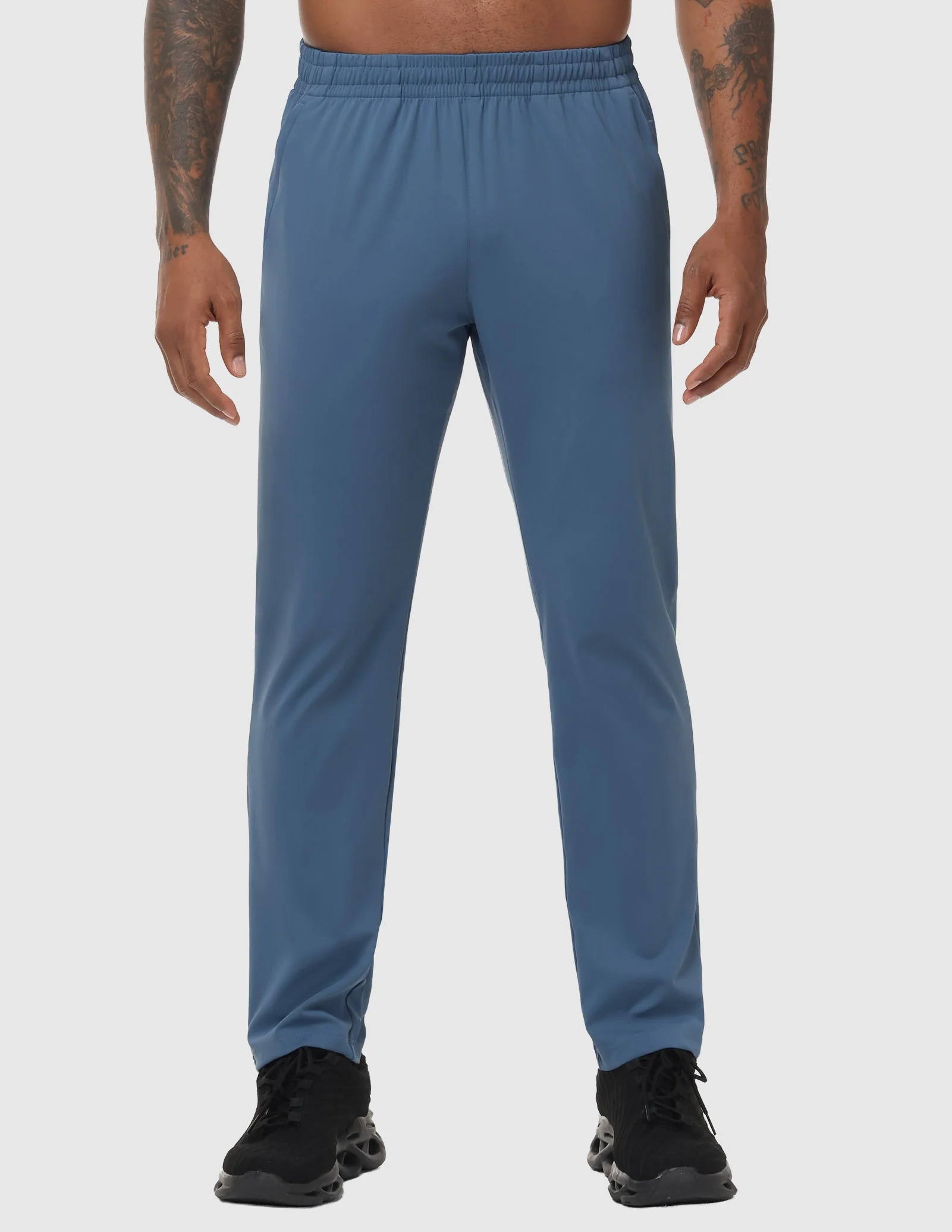 Men's Athletic Sweatpants with 3 Zipper Pockets – Lightweight Track Pants - Image 14