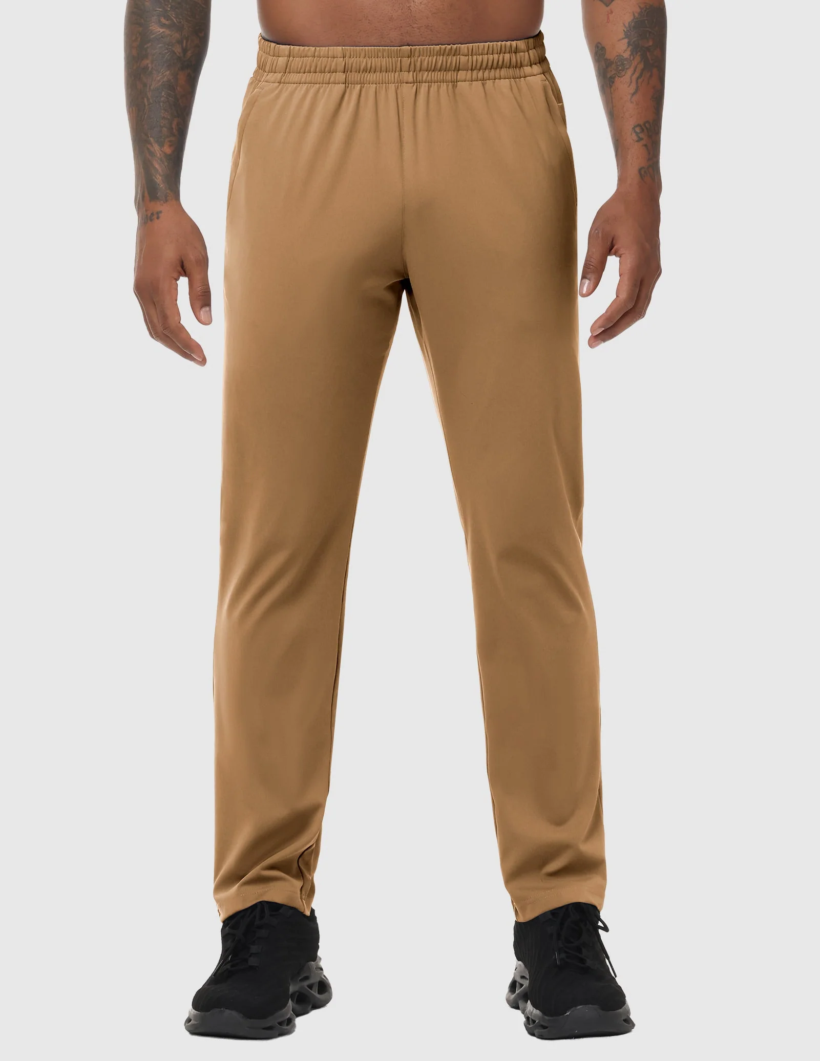 Men's Athletic Sweatpants with 3 Zipper Pockets – Lightweight Track Pants - Image 19
