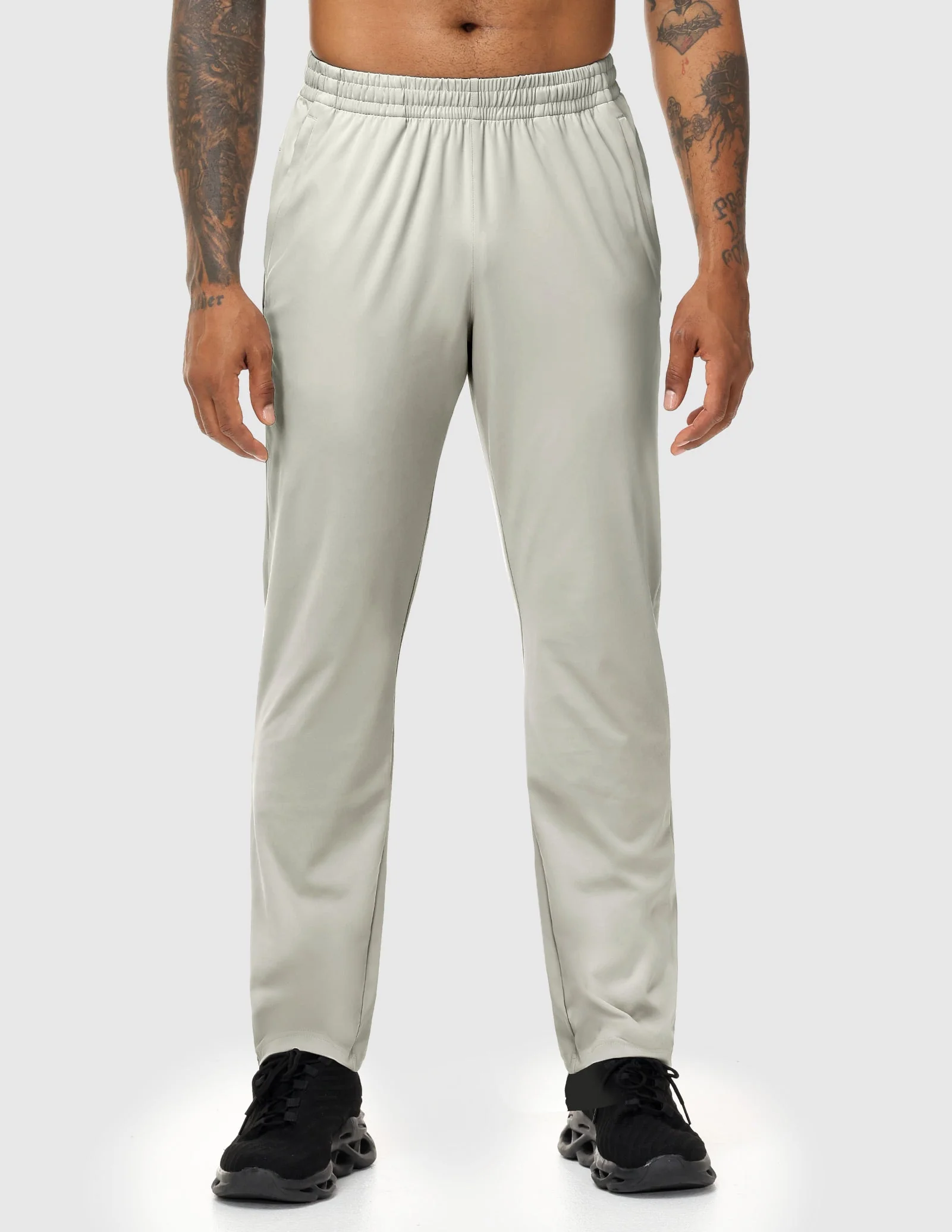 Men's Athletic Sweatpants with 3 Zipper Pockets – Lightweight Track Pants - Image 26
