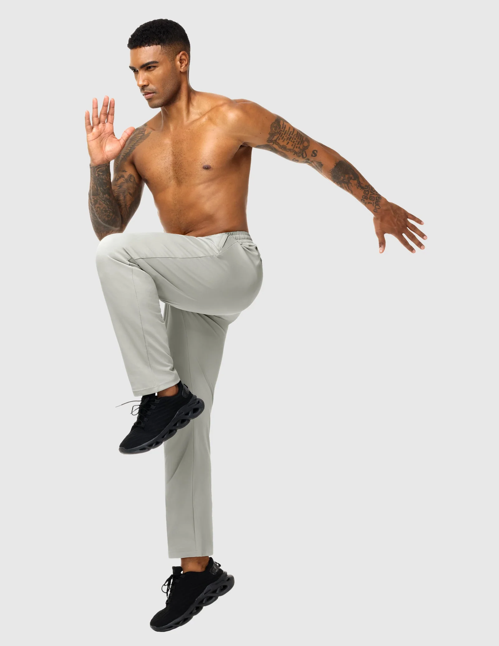 Men's Athletic Sweatpants with 3 Zipper Pockets – Lightweight Track Pants - Image 28