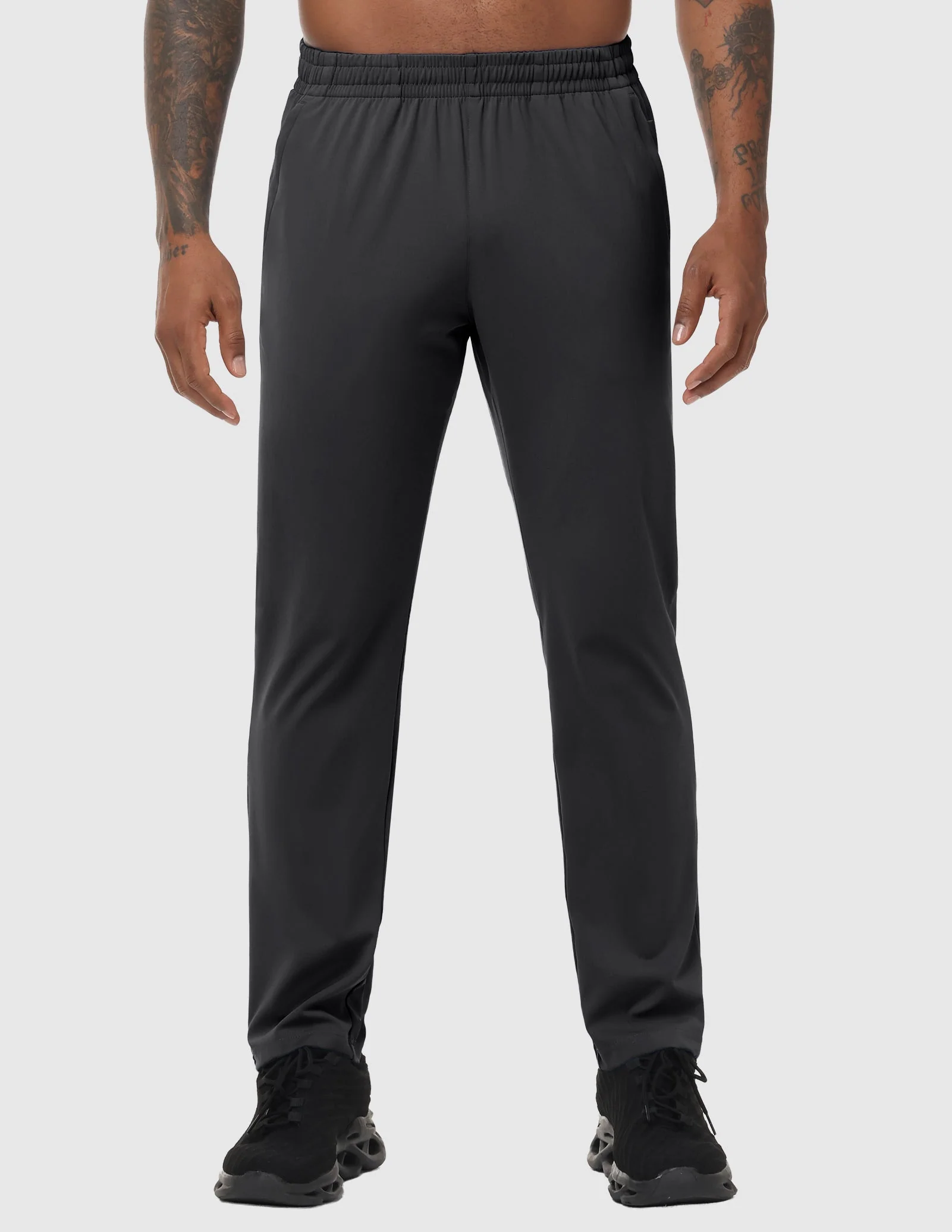 Men's Athletic Sweatpants with 3 Zipper Pockets – Lightweight Track Pants - Image 32