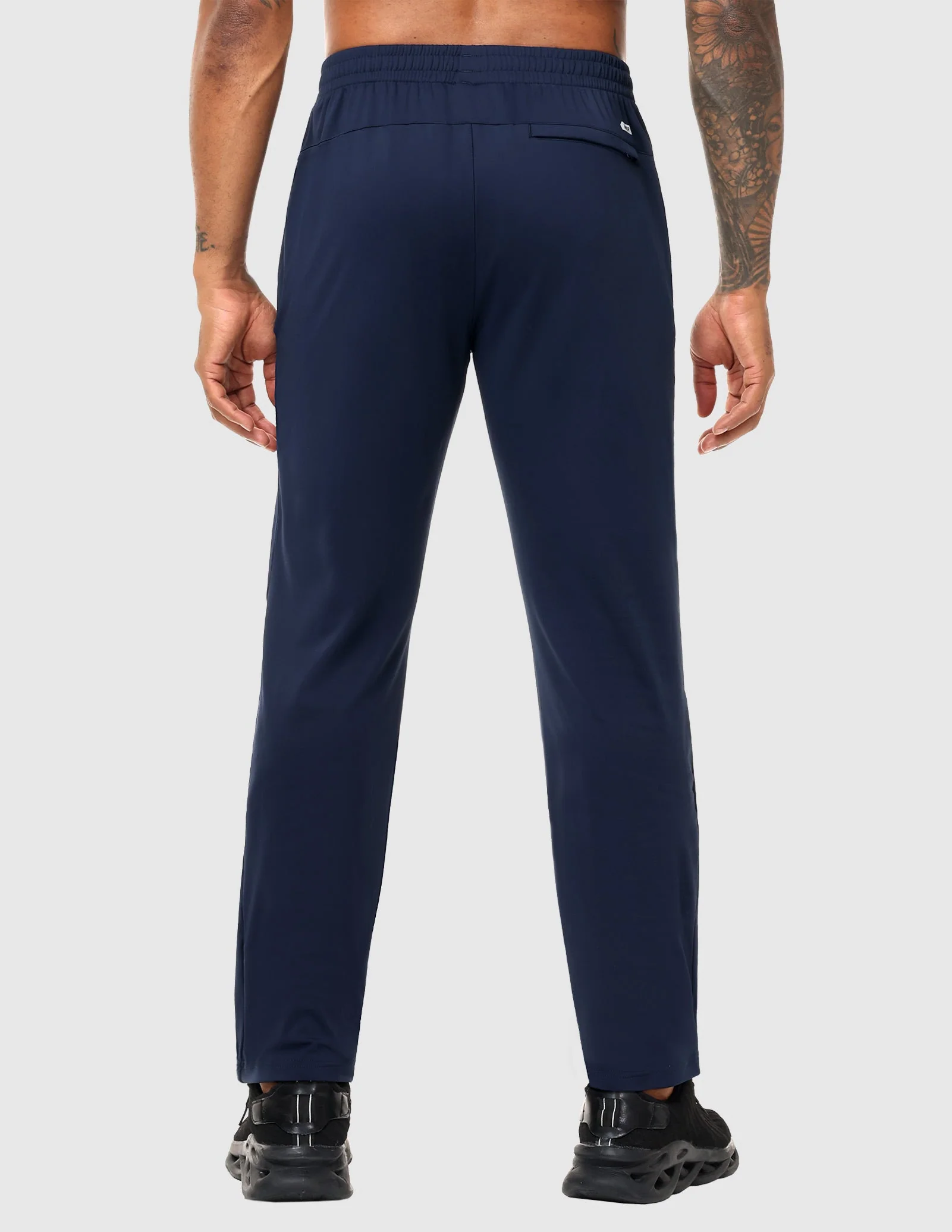 Men's Athletic Sweatpants with 3 Zipper Pockets – Lightweight Track Pants - Image 4