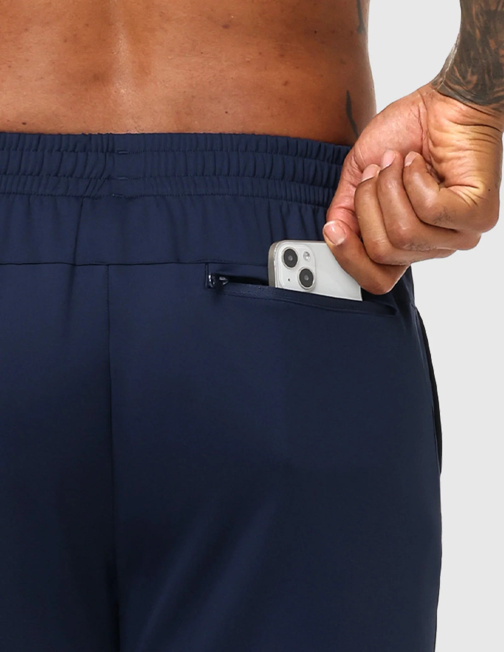 Men's Athletic Sweatpants with 3 Zipper Pockets – Lightweight Track Pants - Image 7