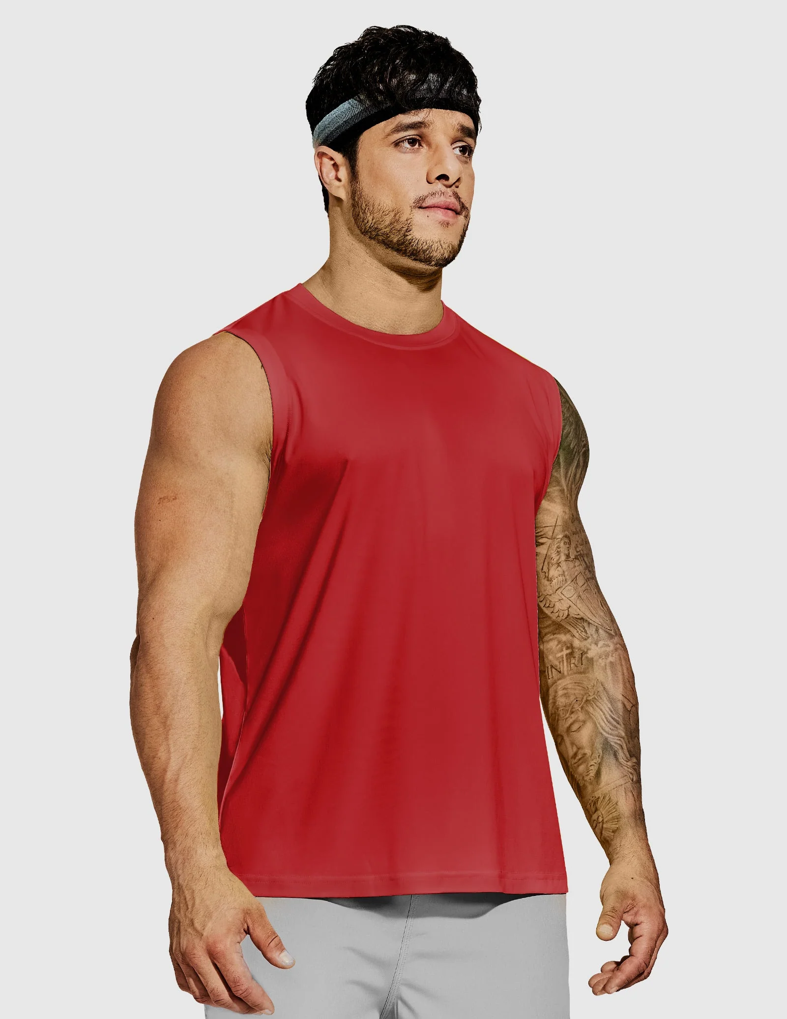 Men's BreezeRun Sleeveless Shirt - Image 25
