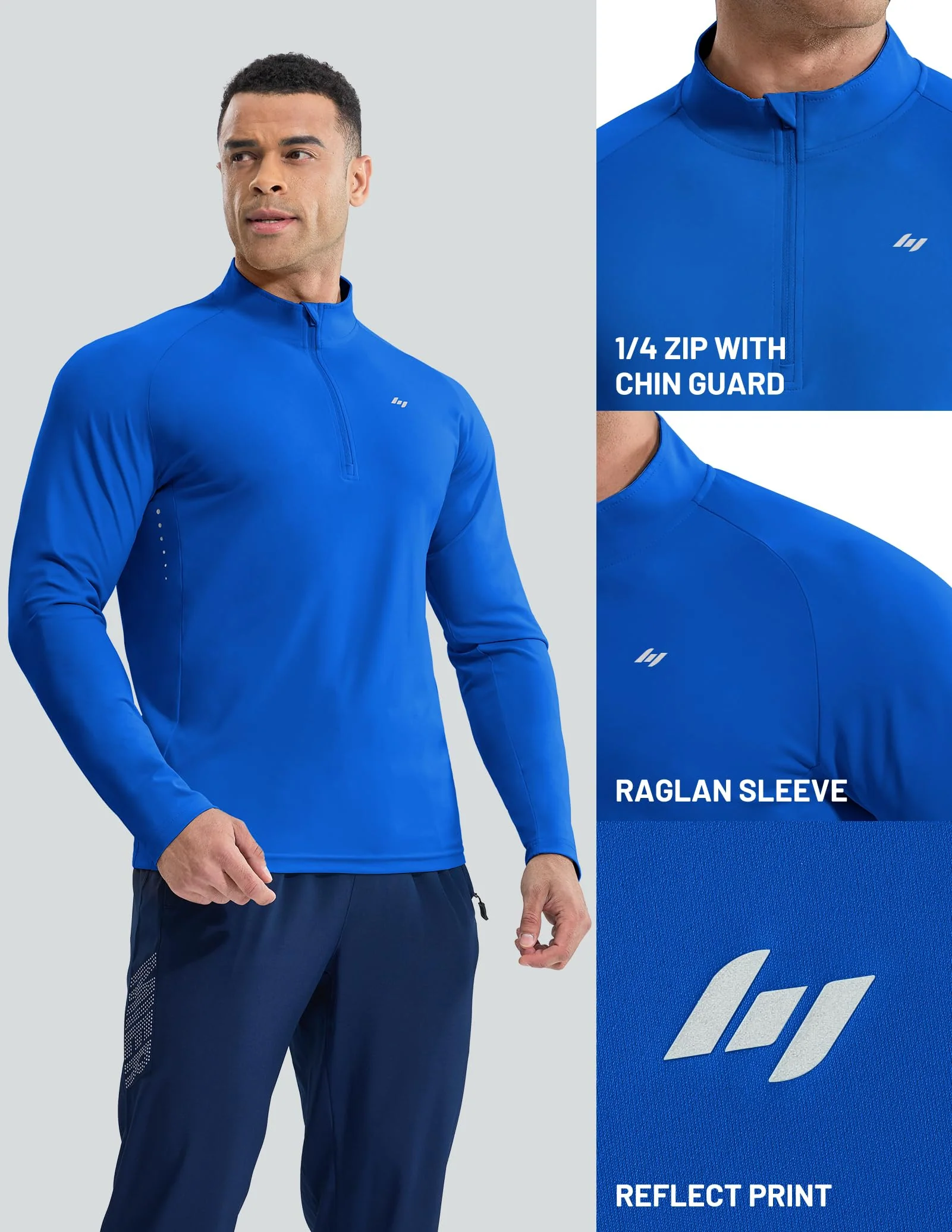 Men's Long Sleeve Train 1/4 Zip - Image 4