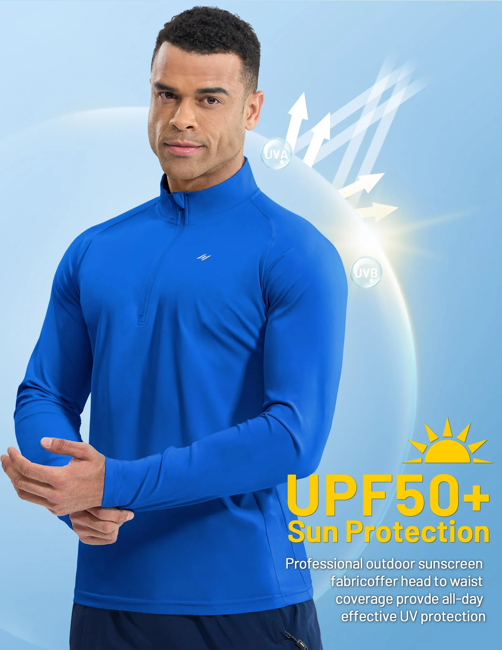 Men's Long Sleeve Train 1/4 Zip - Image 5