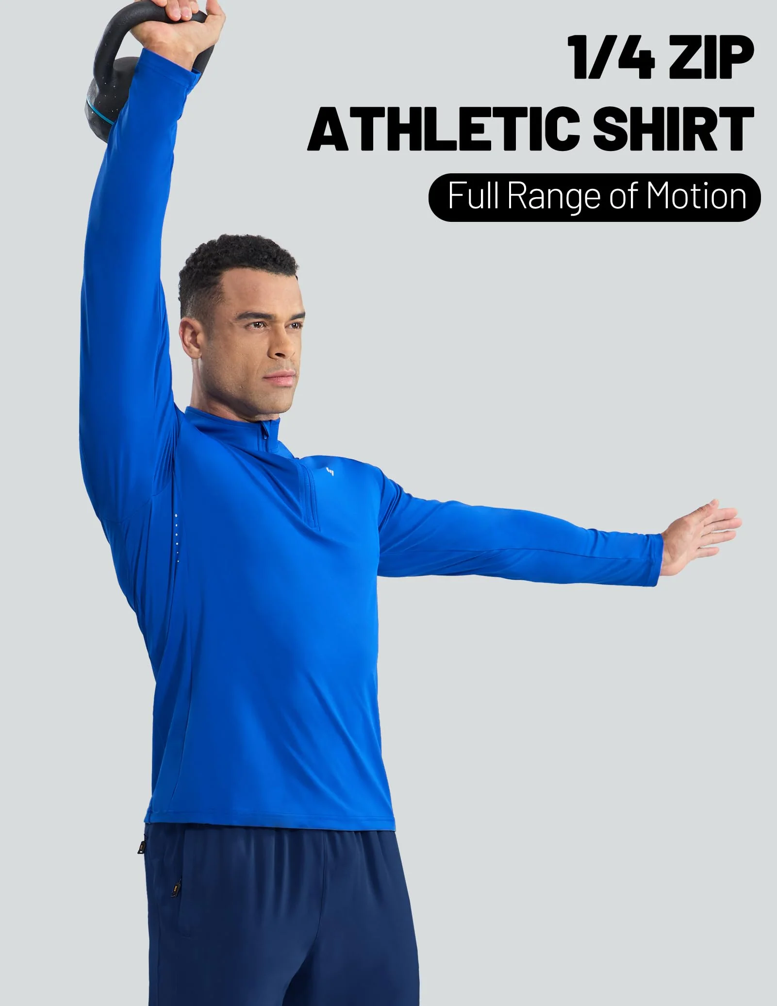 Men's Long Sleeve Train 1/4 Zip - Image 6
