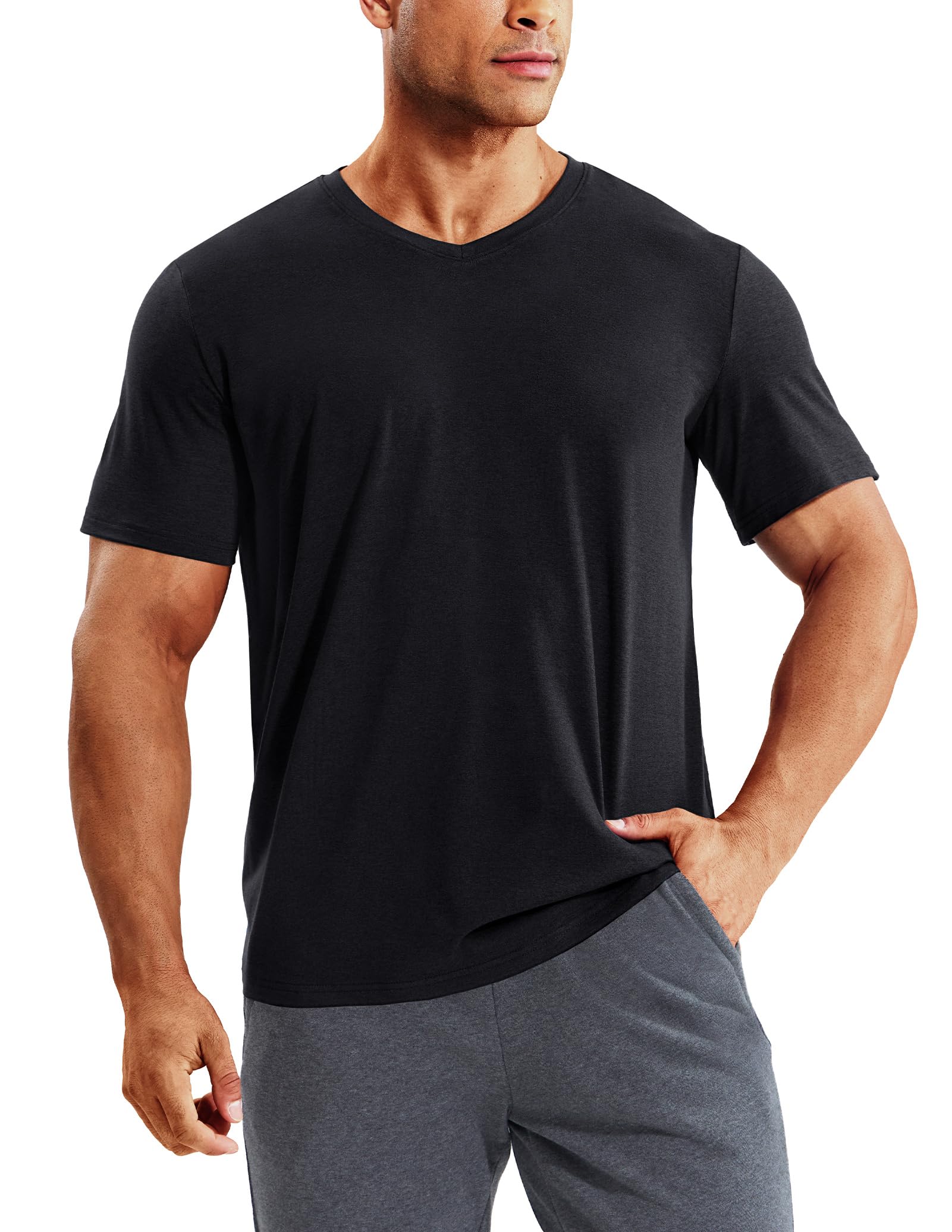 Men’s X-Sofort® Buttery Soft Dry Fit V-Neck Workout T-Shirt - Image 10