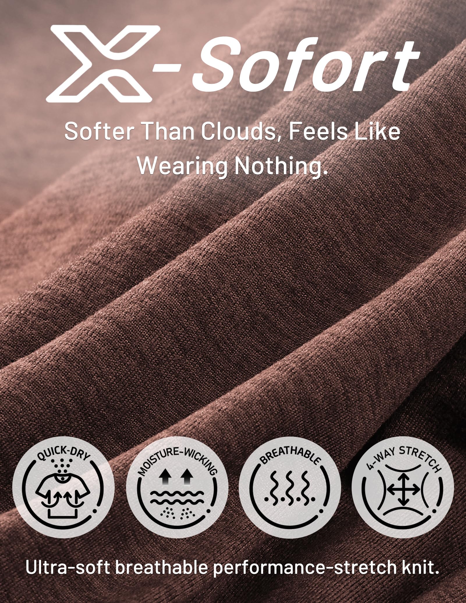 Men’s X-Sofort® Buttery Soft Dry Fit V-Neck Workout T-Shirt - Image 13