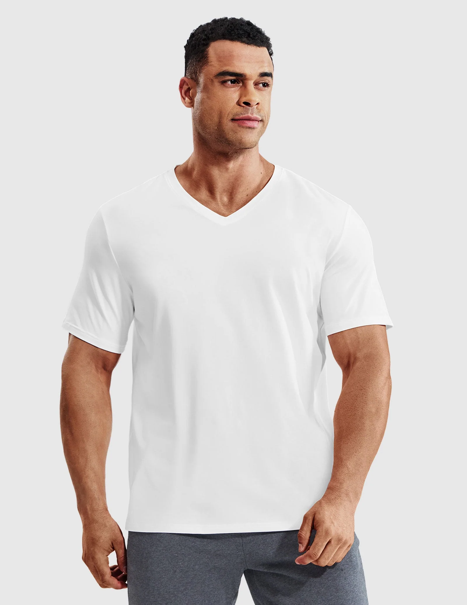 Men’s X-Sofort® Buttery Soft Dry Fit V-Neck Workout T-Shirt - Image 21
