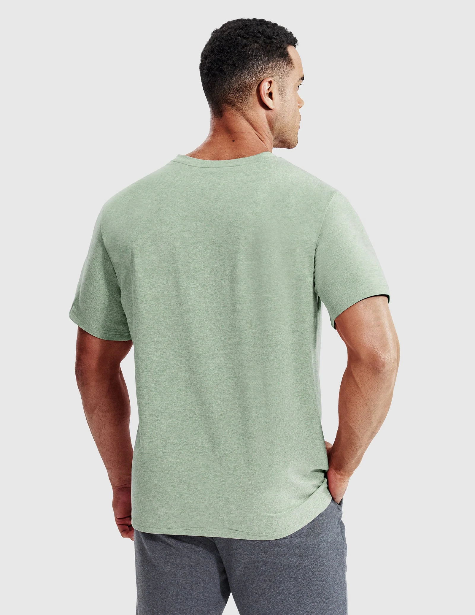 Men’s X-Sofort® Buttery Soft Dry Fit V-Neck Workout T-Shirt - Image 23