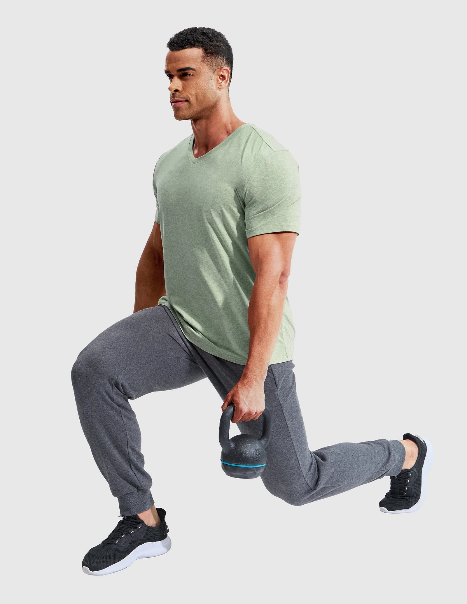 Men’s X-Sofort® Buttery Soft Dry Fit V-Neck Workout T-Shirt - Image 24