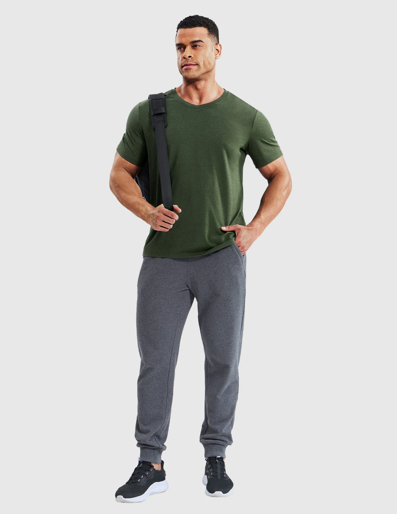 Men’s X-Sofort® Buttery Soft Dry Fit V-Neck Workout T-Shirt - Image 30