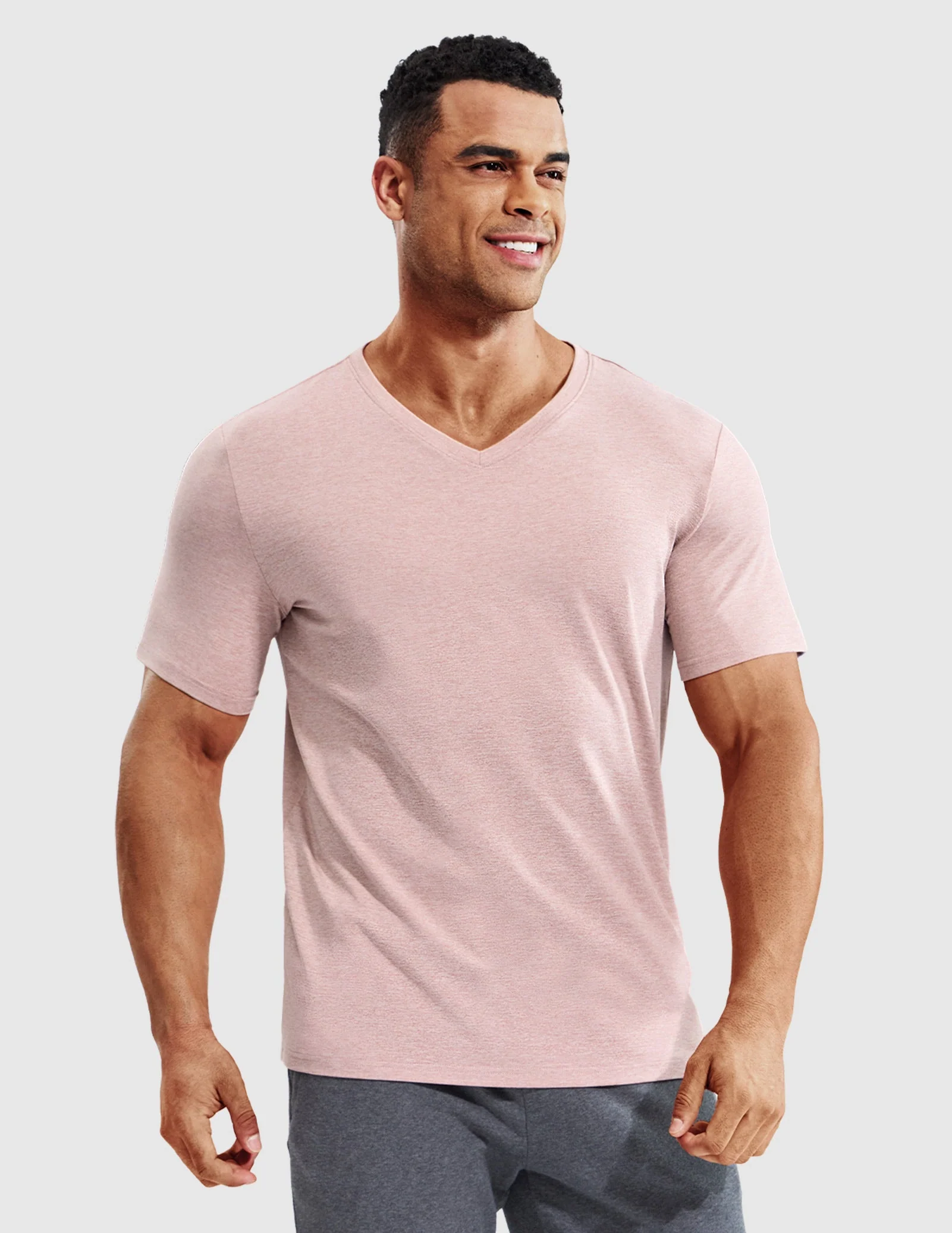 Men’s X-Sofort® Buttery Soft Dry Fit V-Neck Workout T-Shirt - Image 37