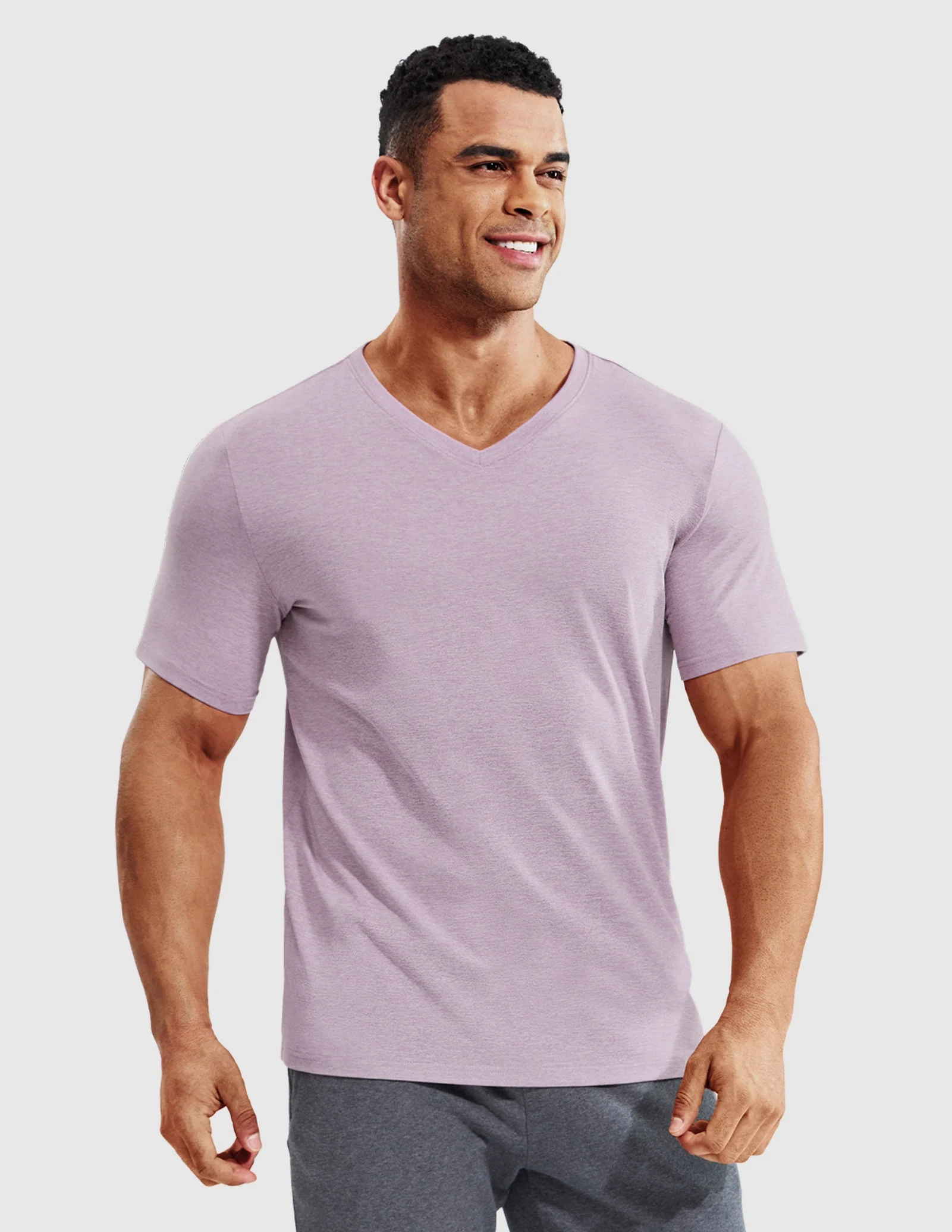 Men’s X-Sofort® Buttery Soft Dry Fit V-Neck Workout T-Shirt - Image 46