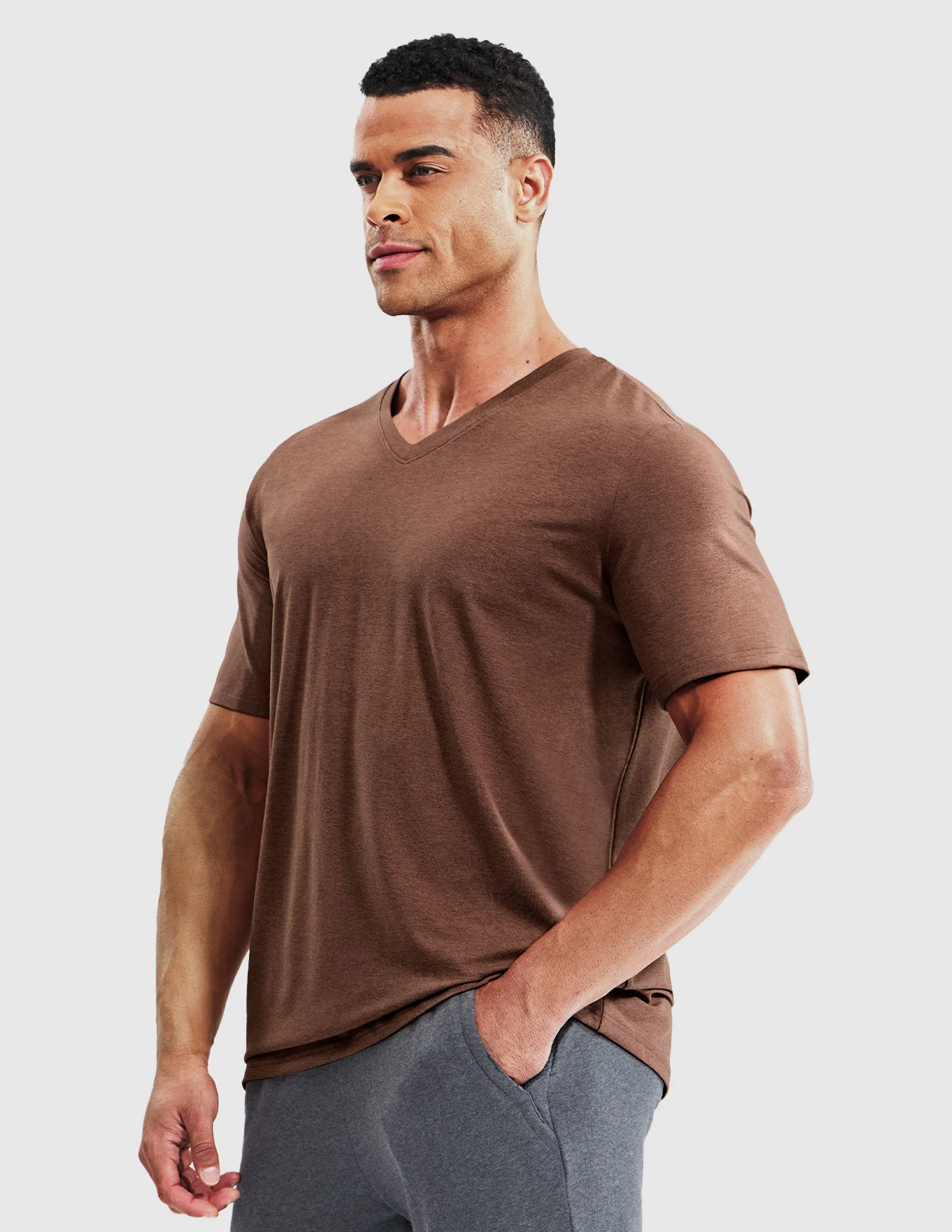 Men’s X-Sofort® Buttery Soft Dry Fit V-Neck Workout T-Shirt - Image 55