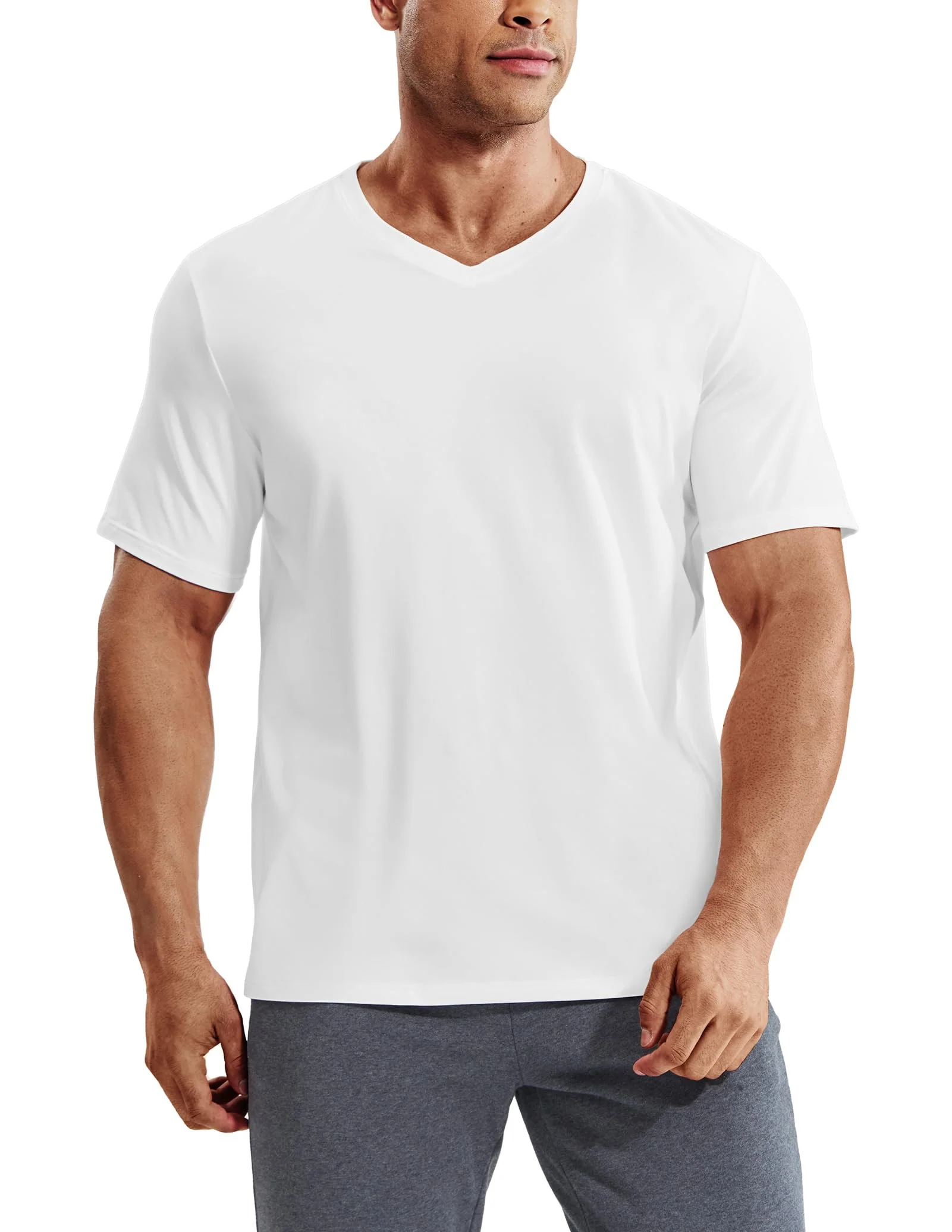 Men’s X-Sofort® Buttery Soft Dry Fit V-Neck Workout T-Shirt - Image 6