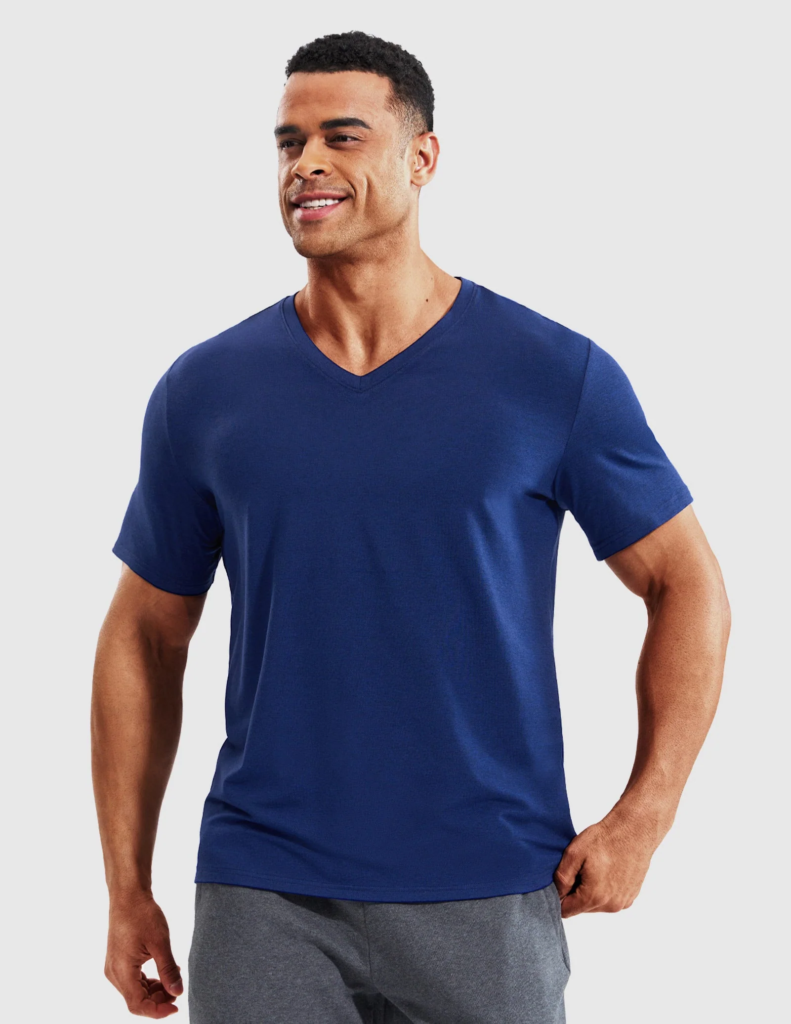 Men’s X-Sofort® Buttery Soft Dry Fit V-Neck Workout T-Shirt - Image 60