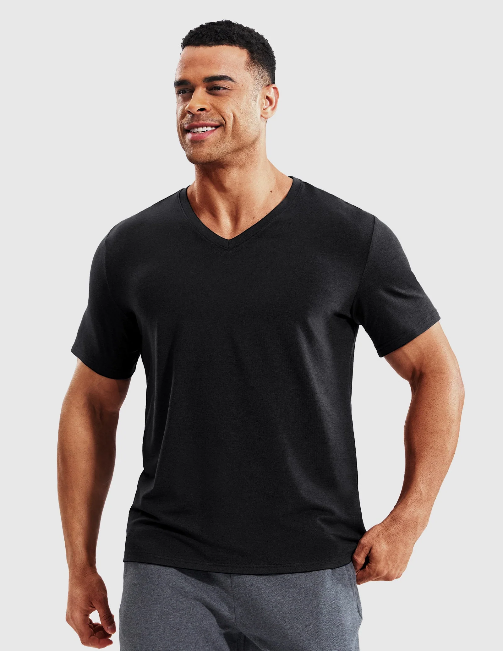 Men’s X-Sofort® Buttery Soft Dry Fit V-Neck Workout T-Shirt - Image 67