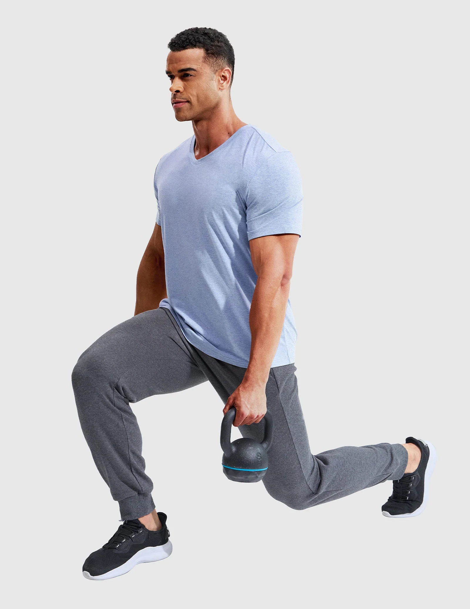 Men’s X-Sofort® Buttery Soft Dry Fit V-Neck Workout T-Shirt - Image 70