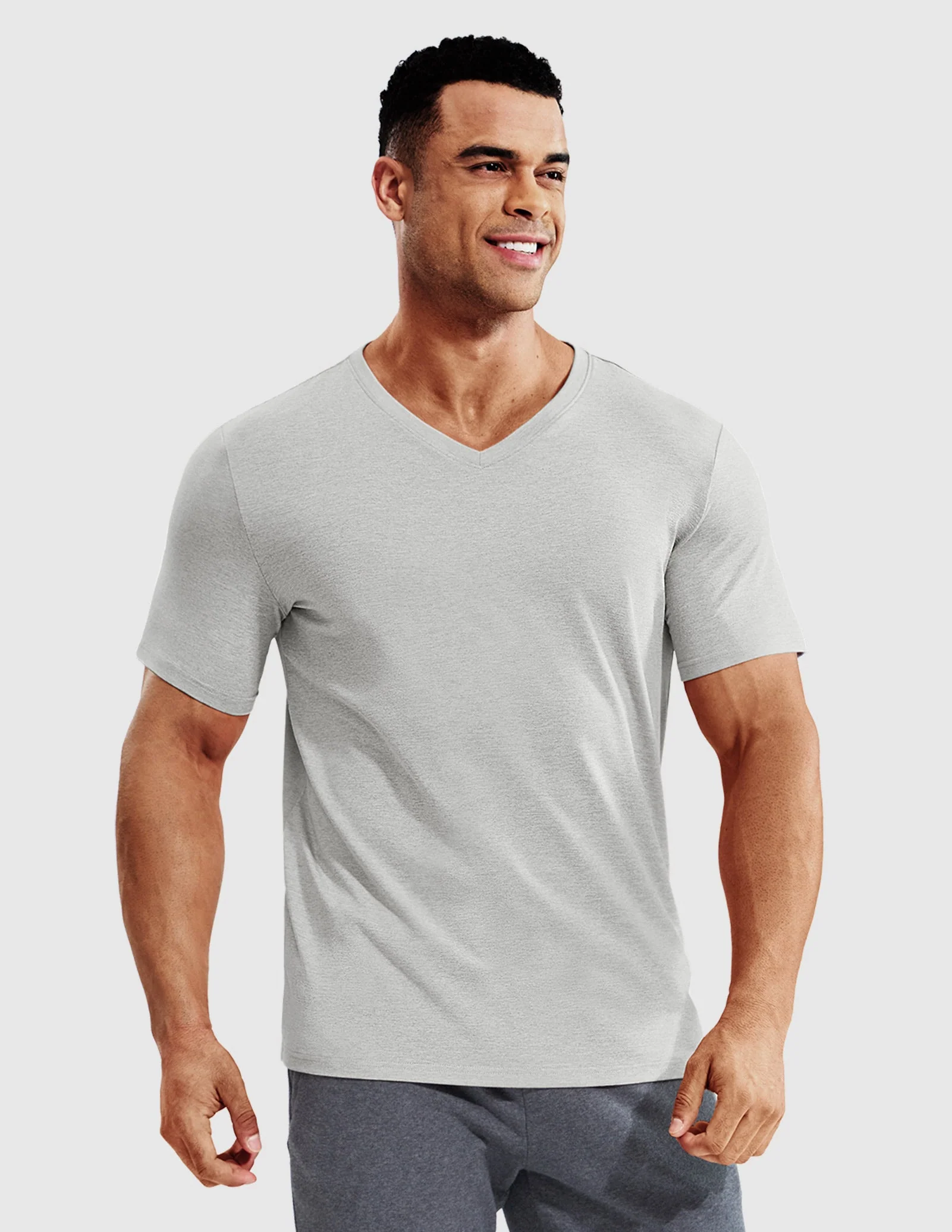 Men’s X-Sofort® Buttery Soft Dry Fit V-Neck Workout T-Shirt - Image 81