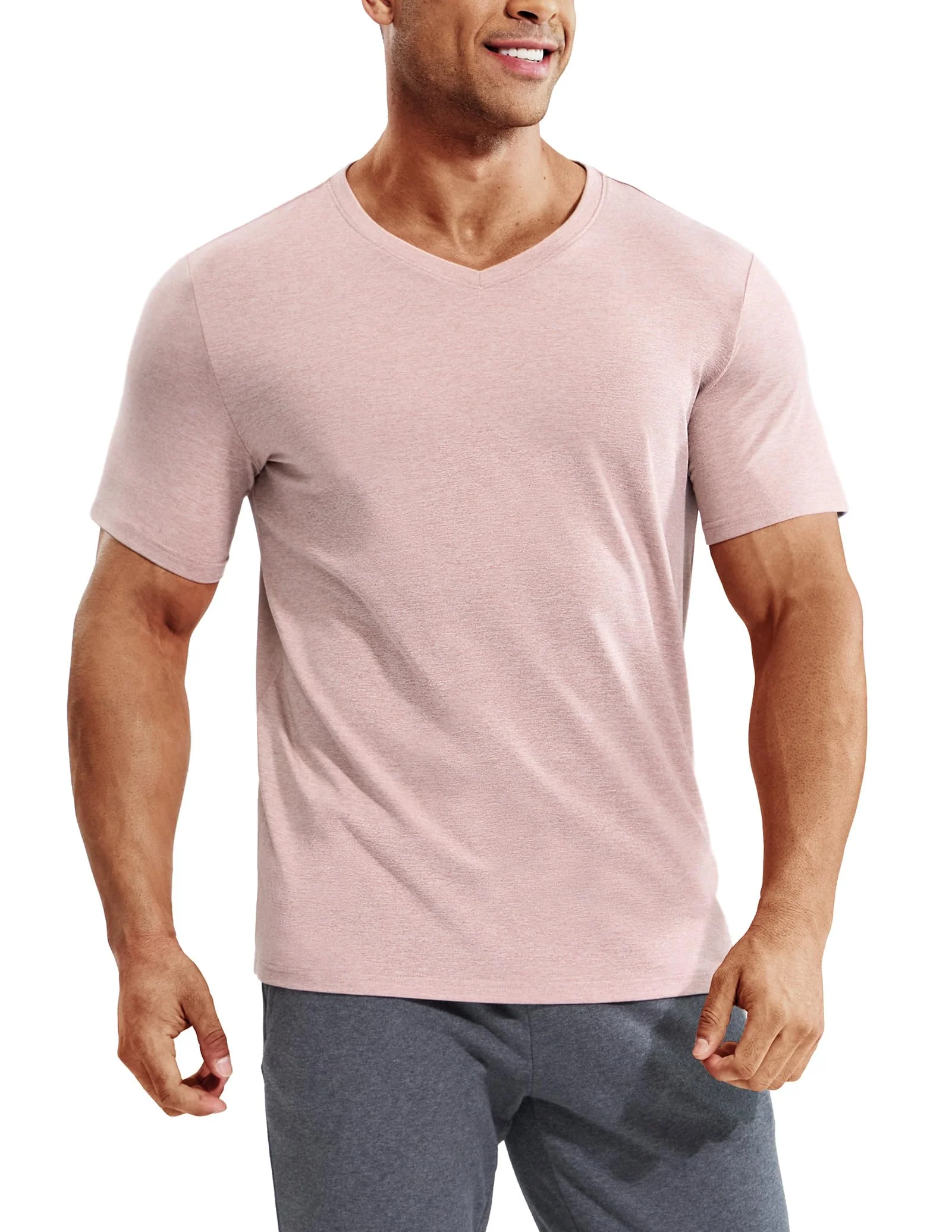 Men’s X-Sofort® Buttery Soft Dry Fit V-Neck Workout T-Shirt - Image 9