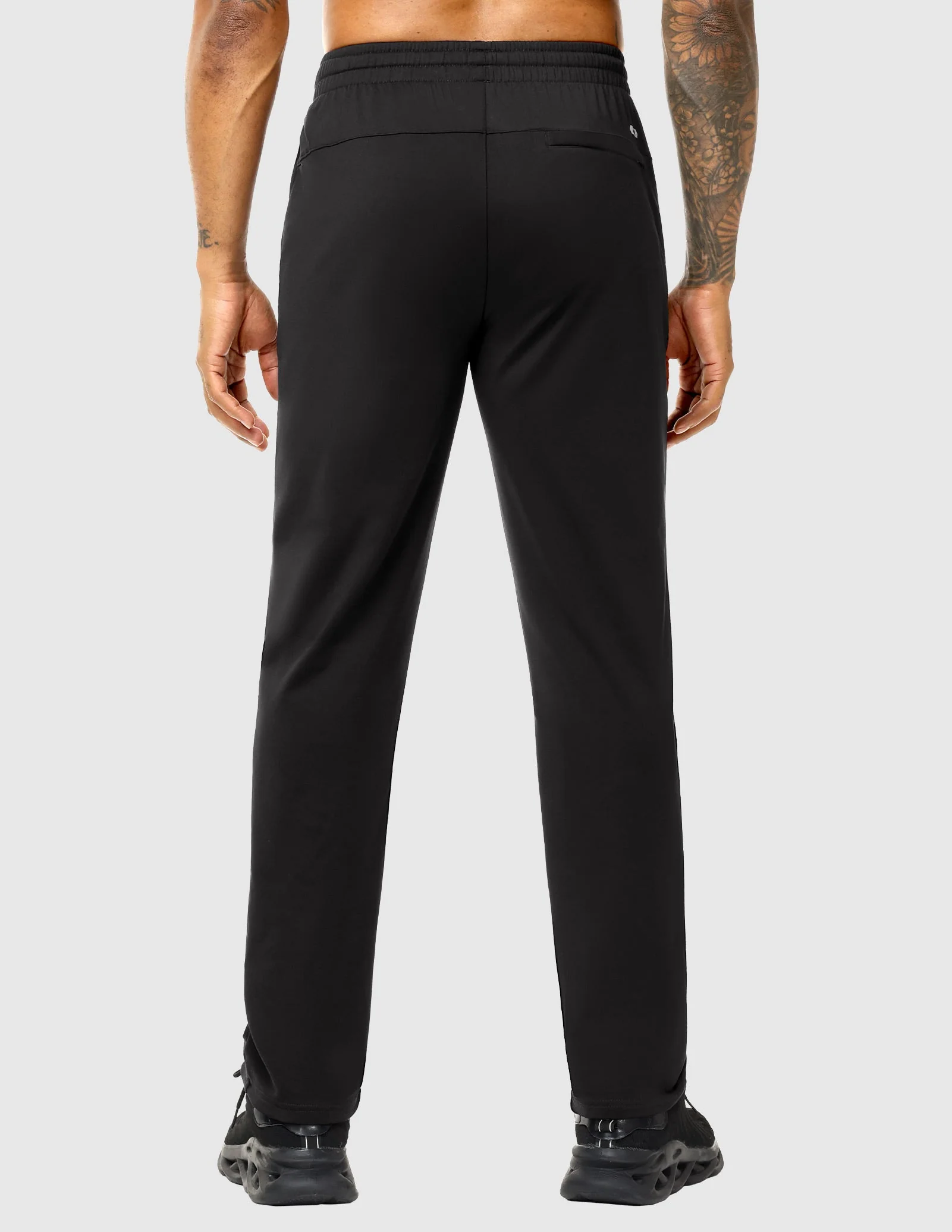 Men's Fleece Lined Athletic Pants with Zipper Pockets - Image 13