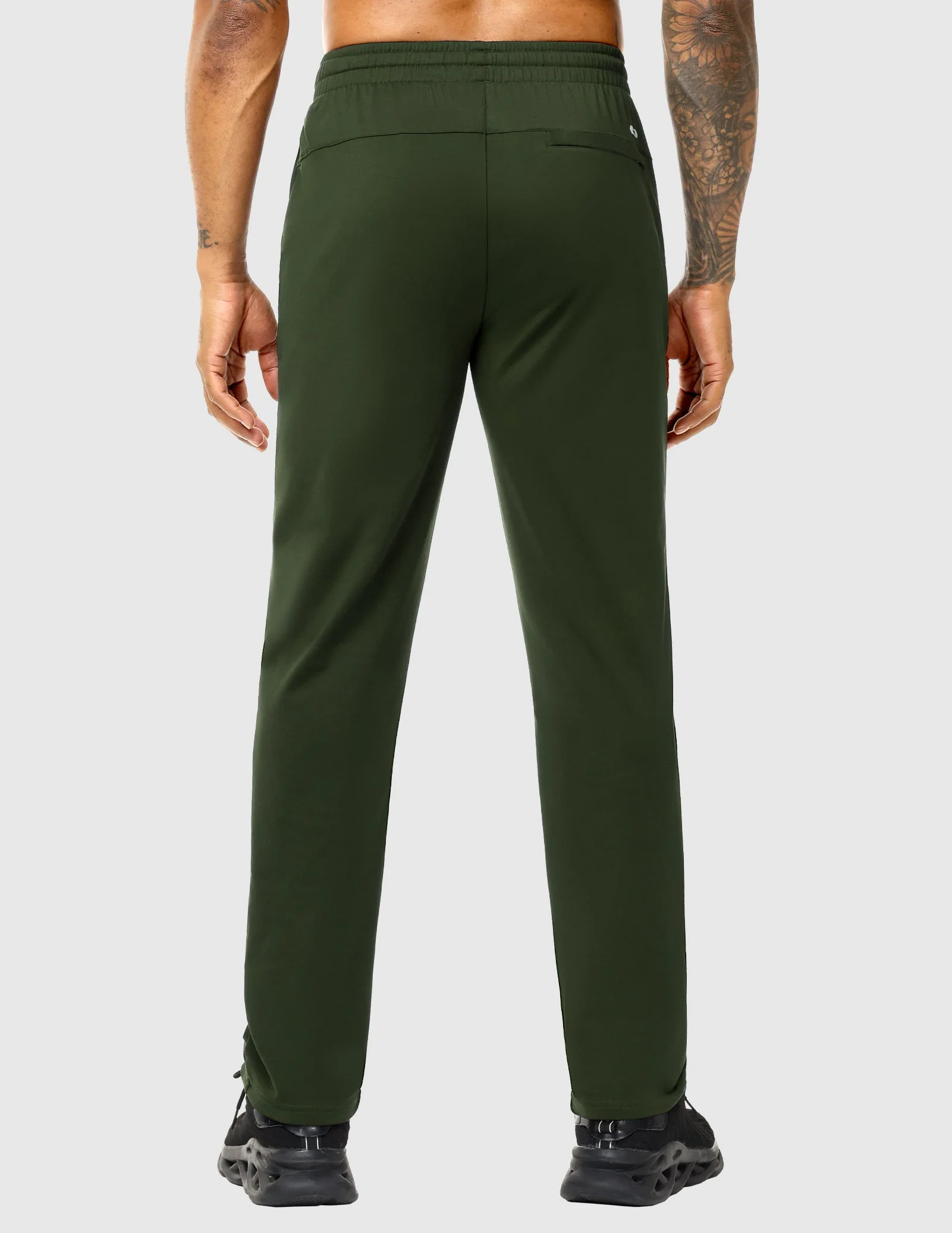 Men's Fleece Lined Athletic Pants with Zipper Pockets - Image 33