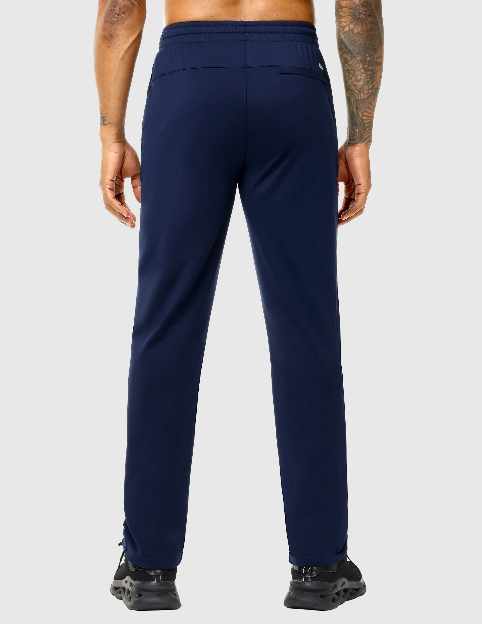 Men's Fleece Lined Athletic Pants with Zipper Pockets - Image 8