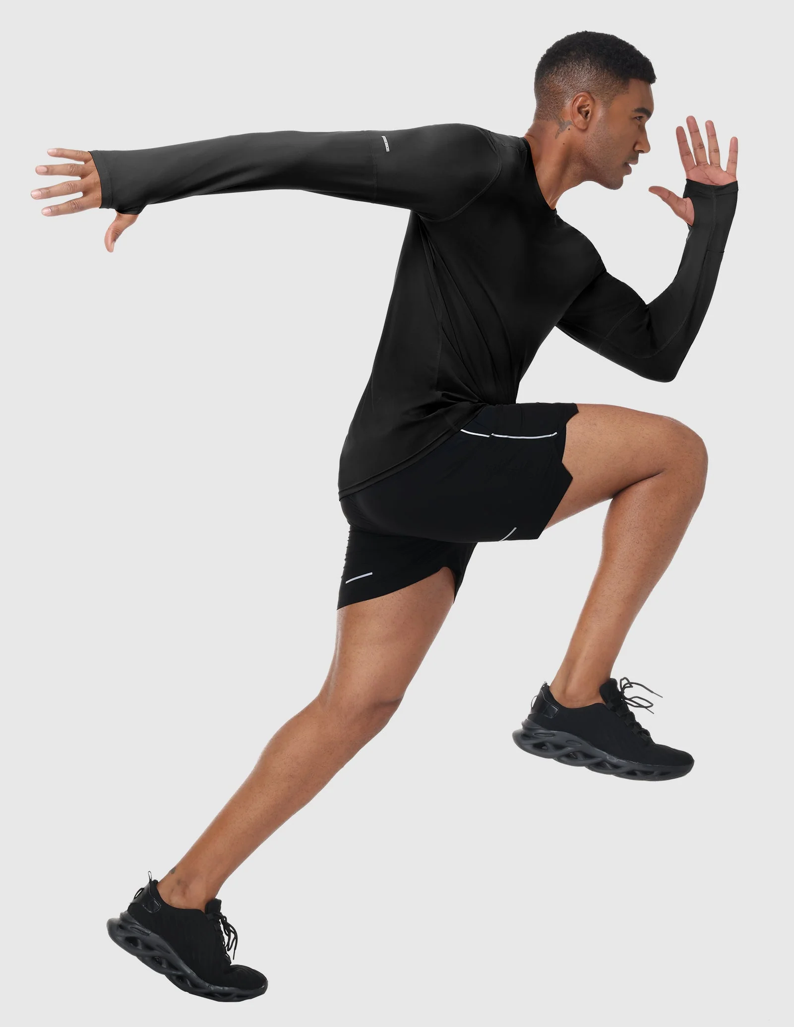 Men’s BreezeRun™ Long Sleeve UPF 50+ Quick-Dry Shirt - Image 28