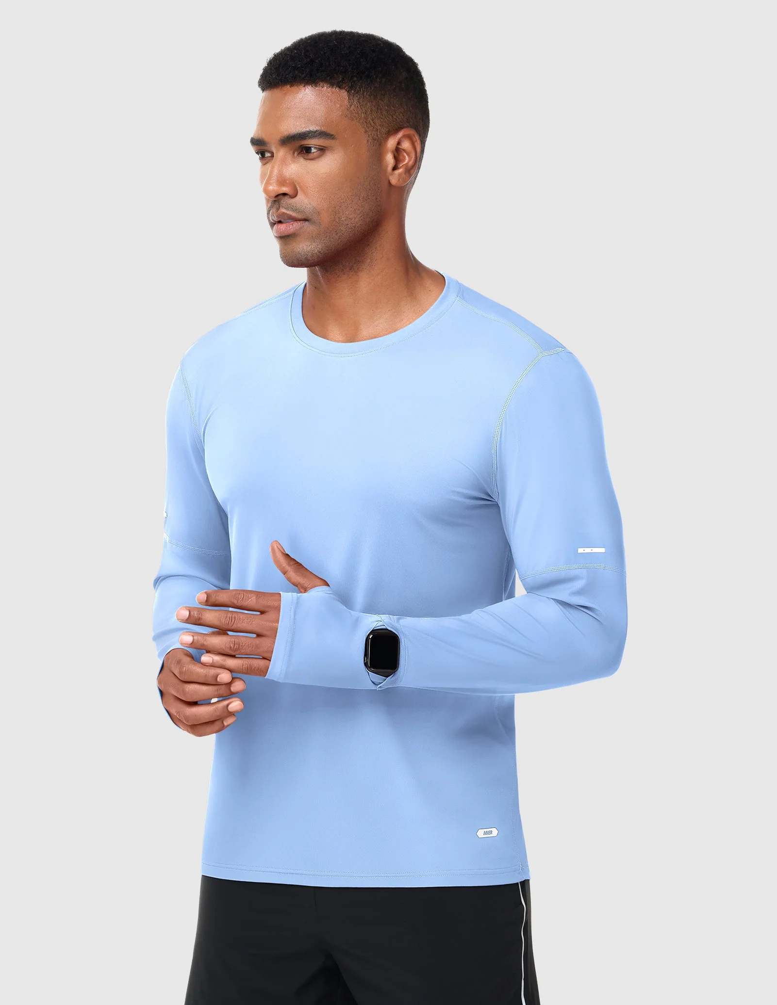 Men’s BreezeRun™ Long Sleeve UPF 50+ Quick-Dry Shirt - Image 3
