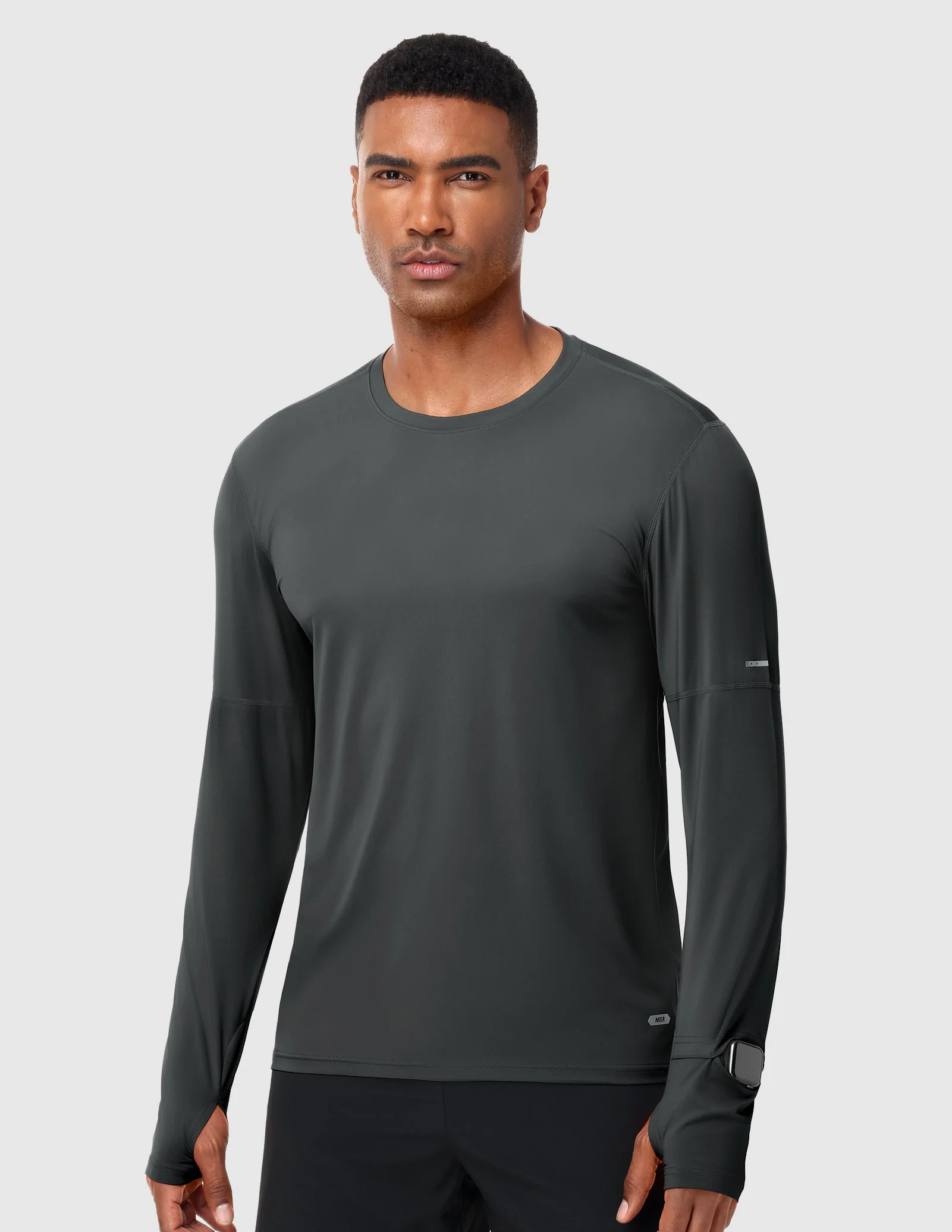 Men’s BreezeRun™ Long Sleeve UPF 50+ Quick-Dry Shirt - Image 42